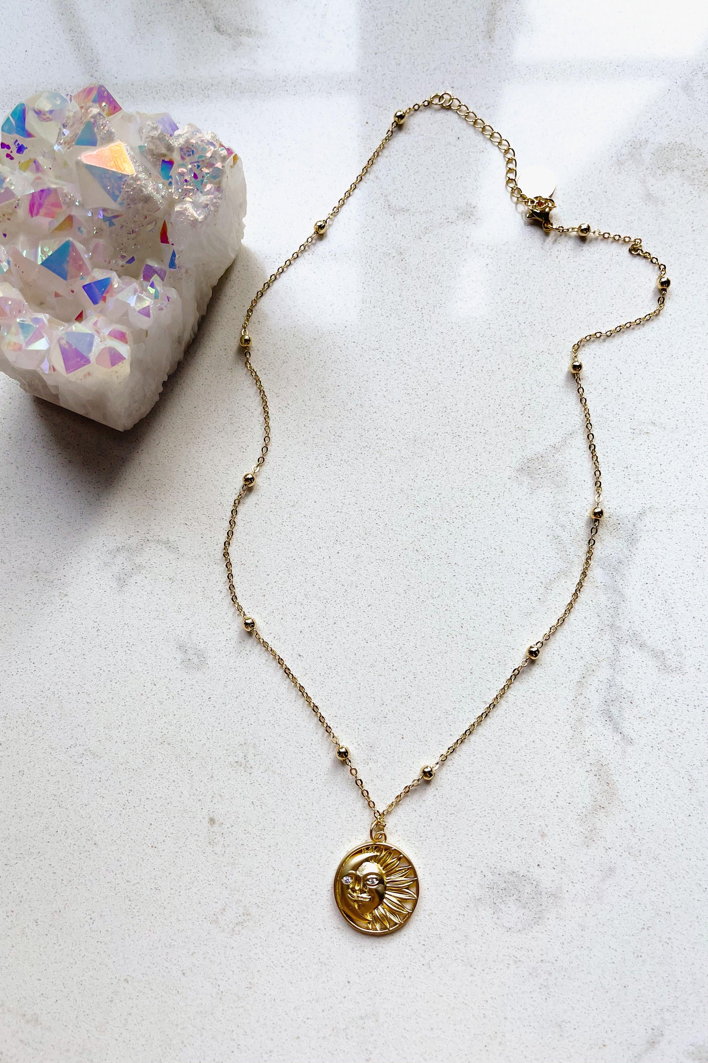 Selene Sun + Moon Necklace - Atomic Wildflower