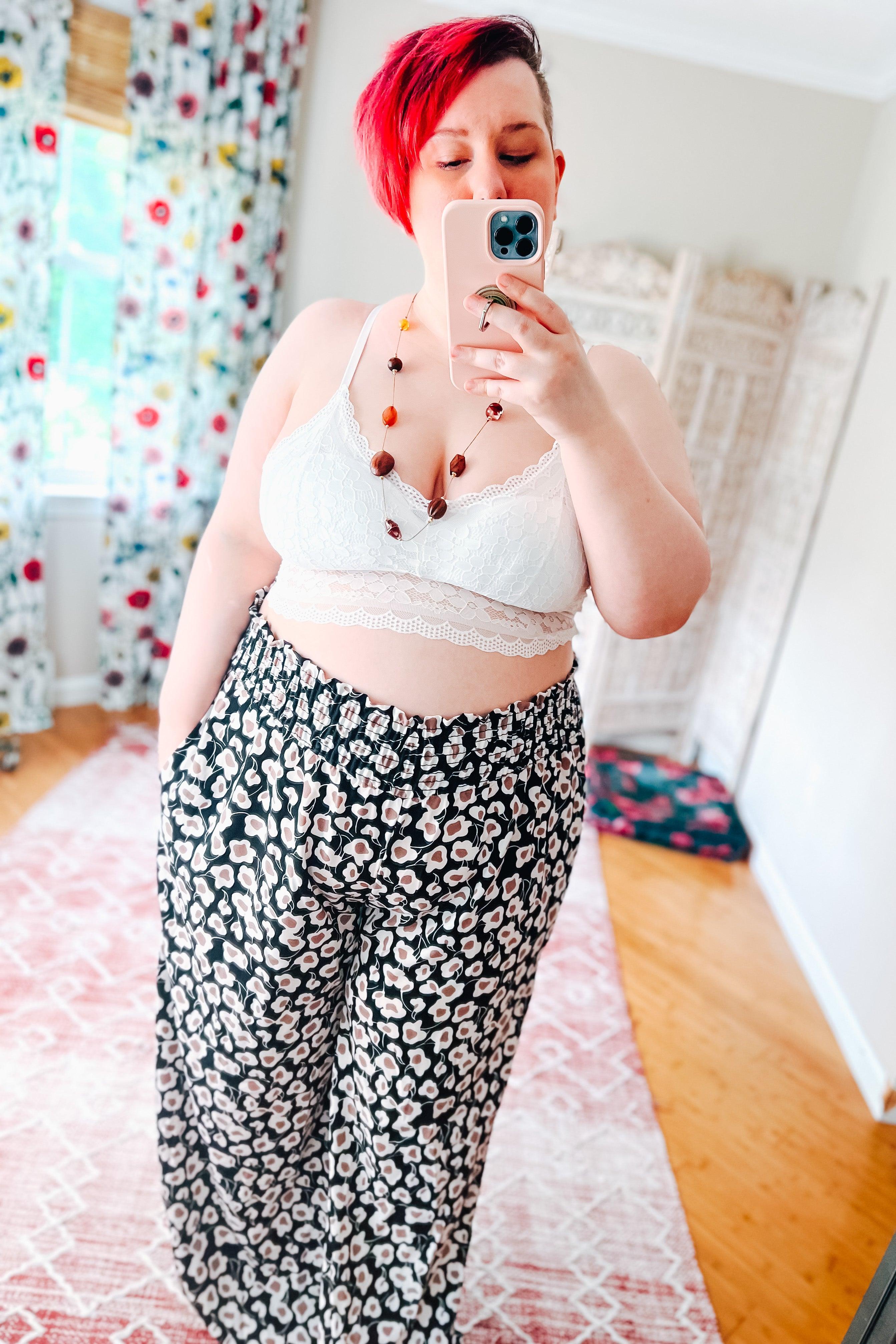 Miss Me Bralette • White - Atomic Wildflower