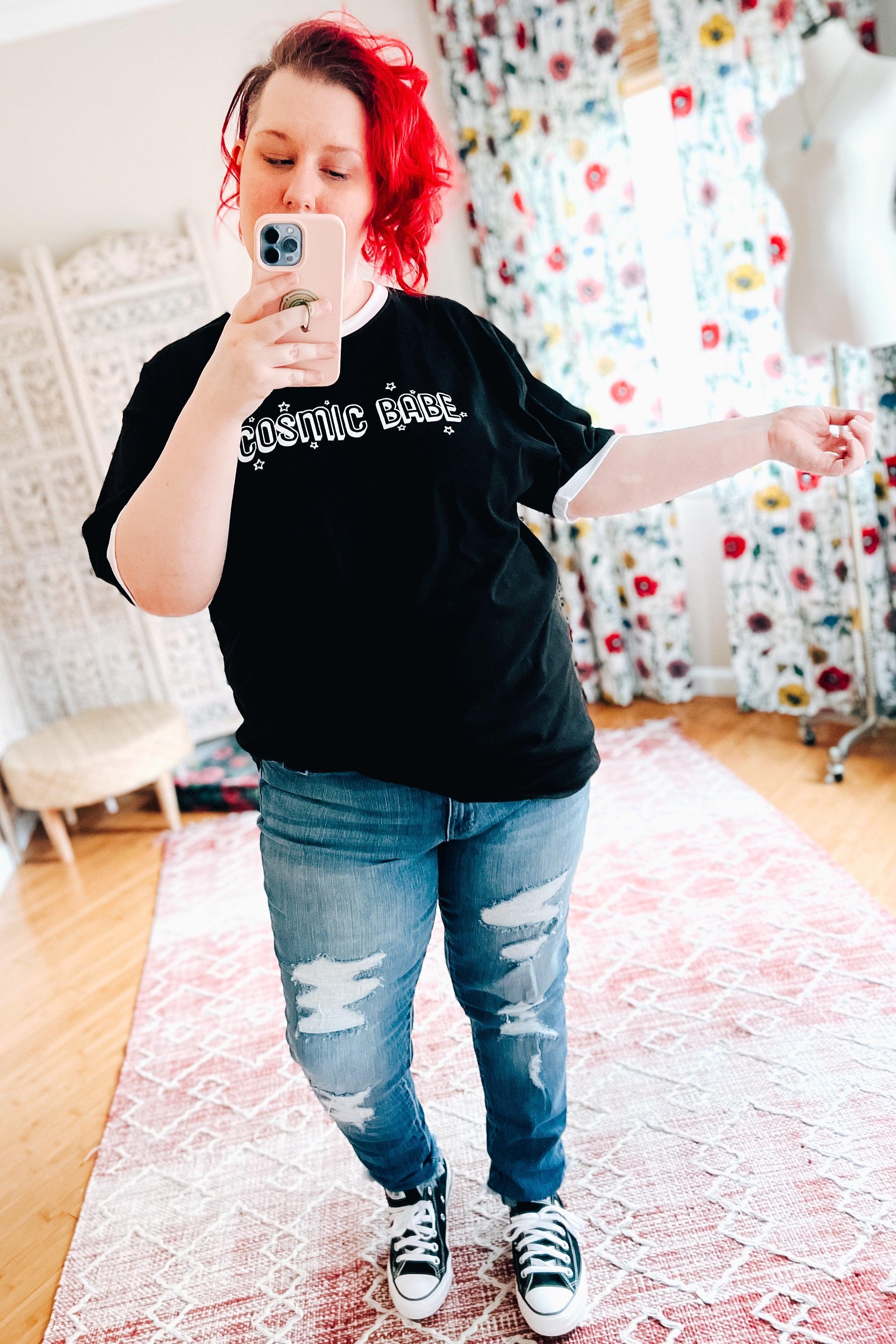 Cosmic Babe Tee - Atomic Wildflower