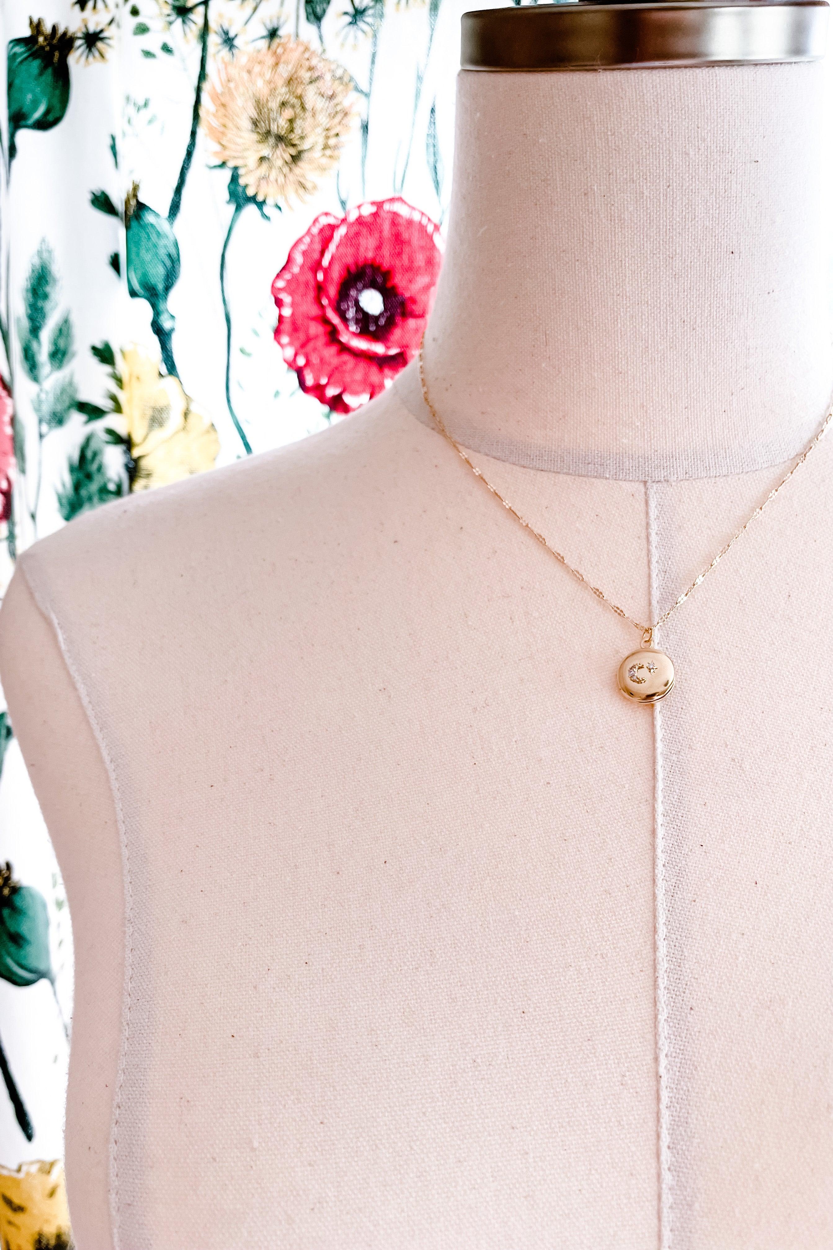 Luna Lunar Locket Necklace - Atomic Wildflower