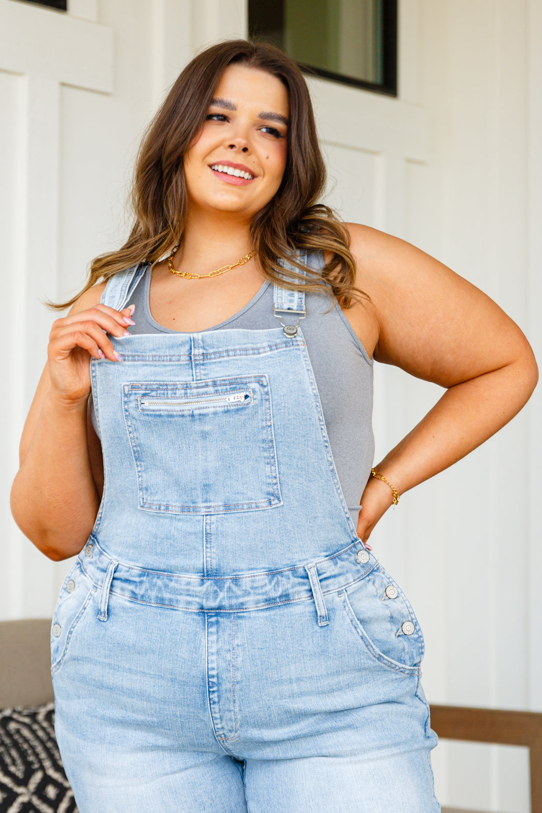 Standard Issue Seamless Longline Tank • Heather Grey - Atomic Wildflower