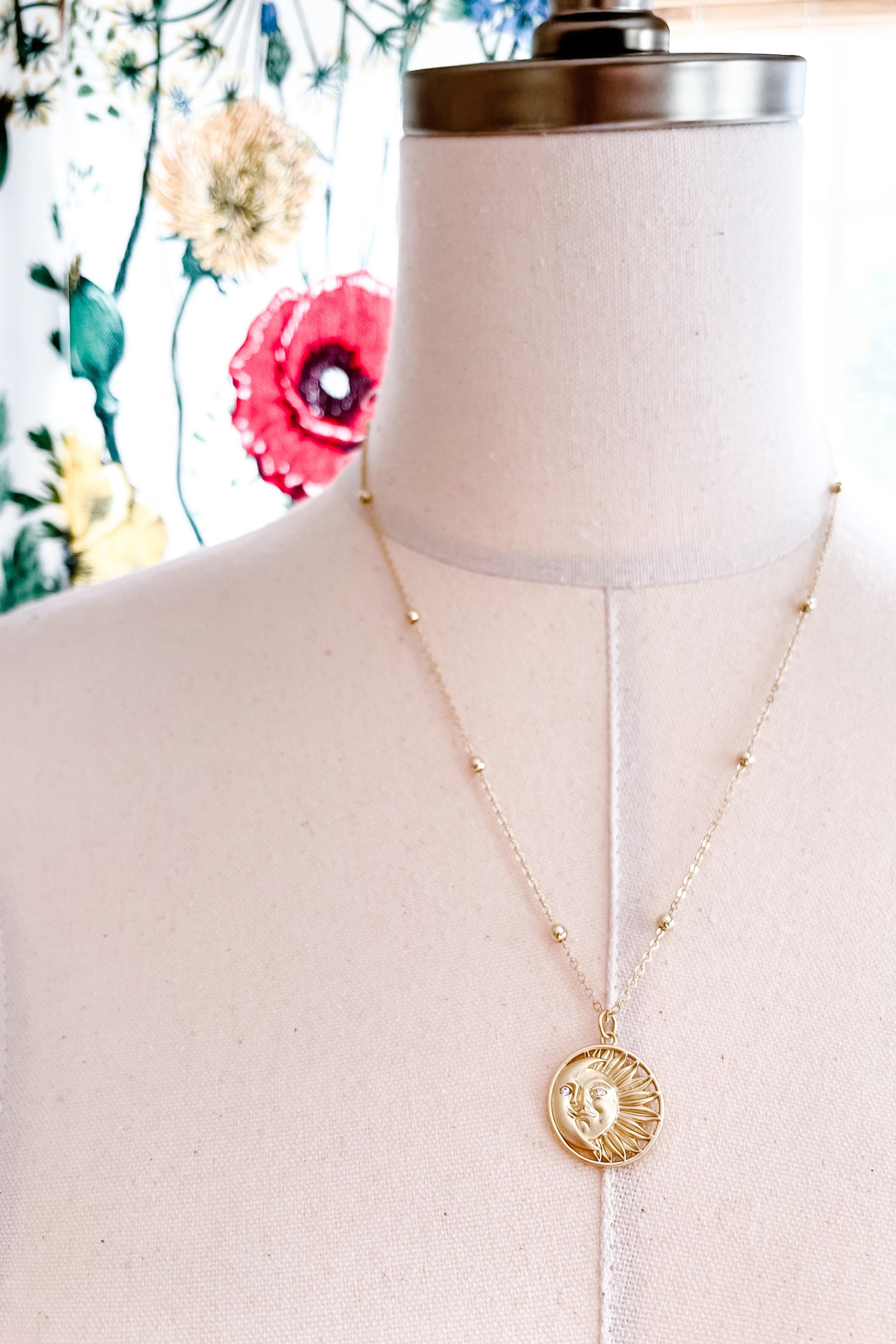 Selene Sun + Moon Necklace - Atomic Wildflower