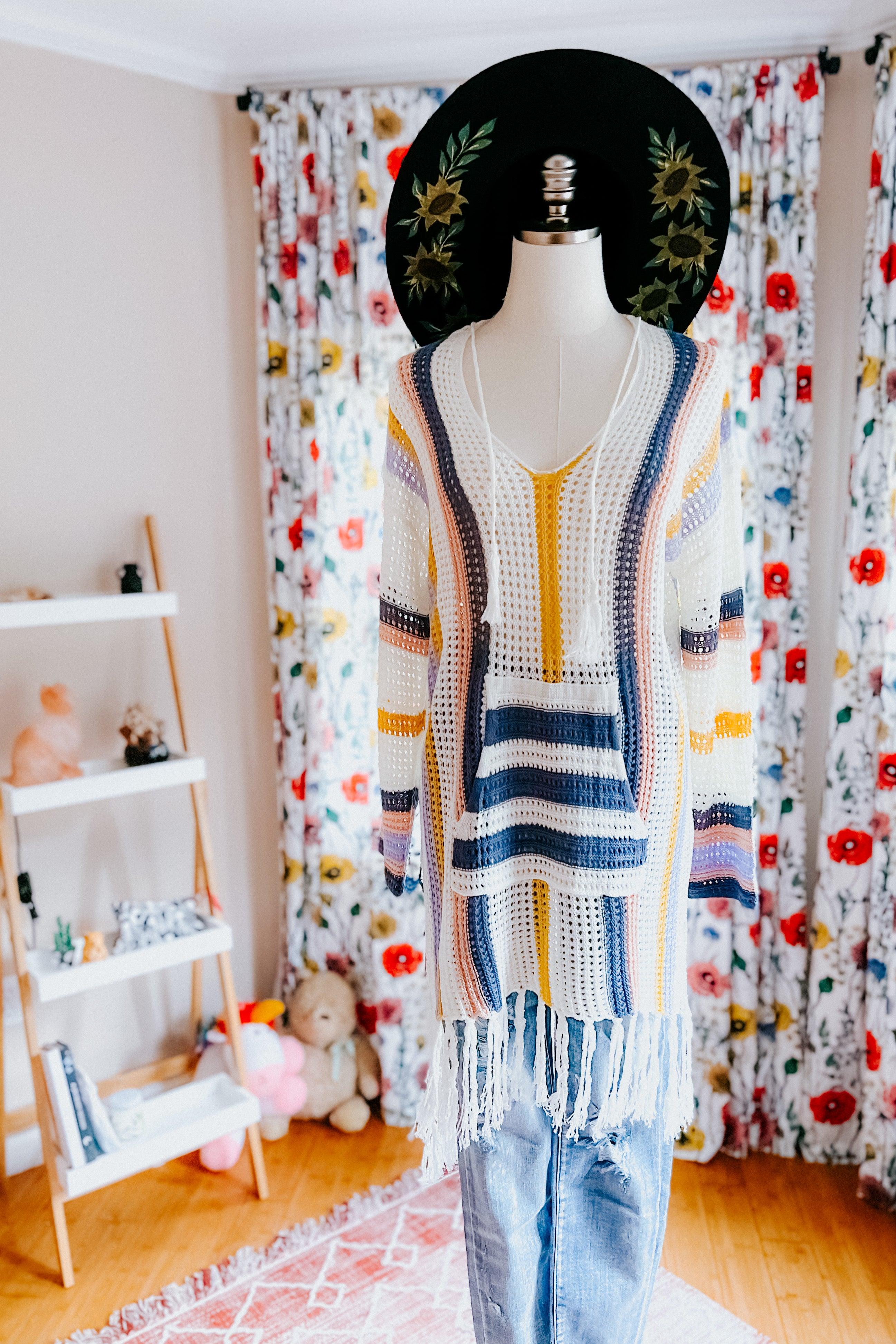 Sun Drenched Bohemian Swim Cover - Atomic Wildflower