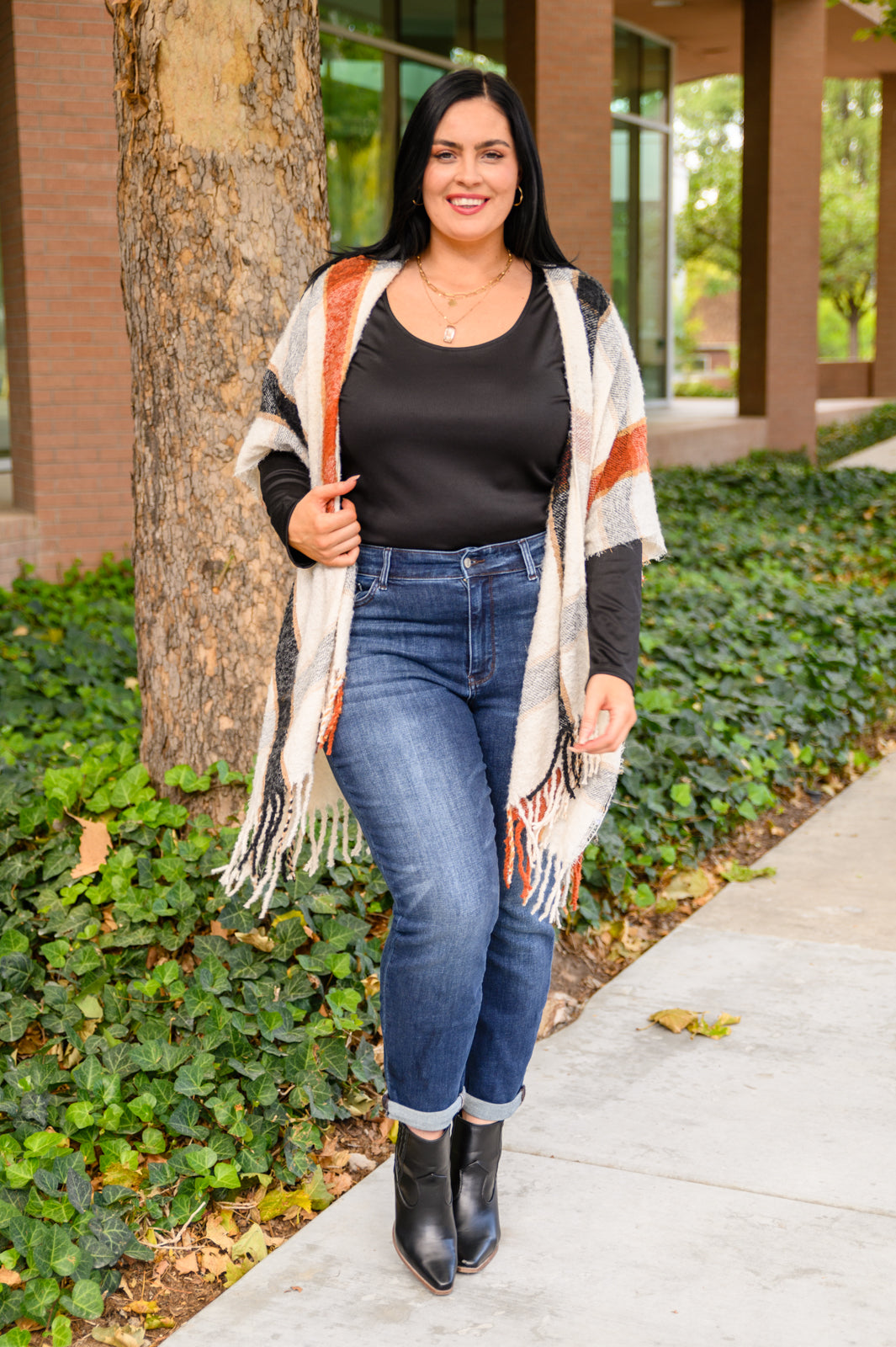 Can You Believe It Basic Long Sleeve Top • Black