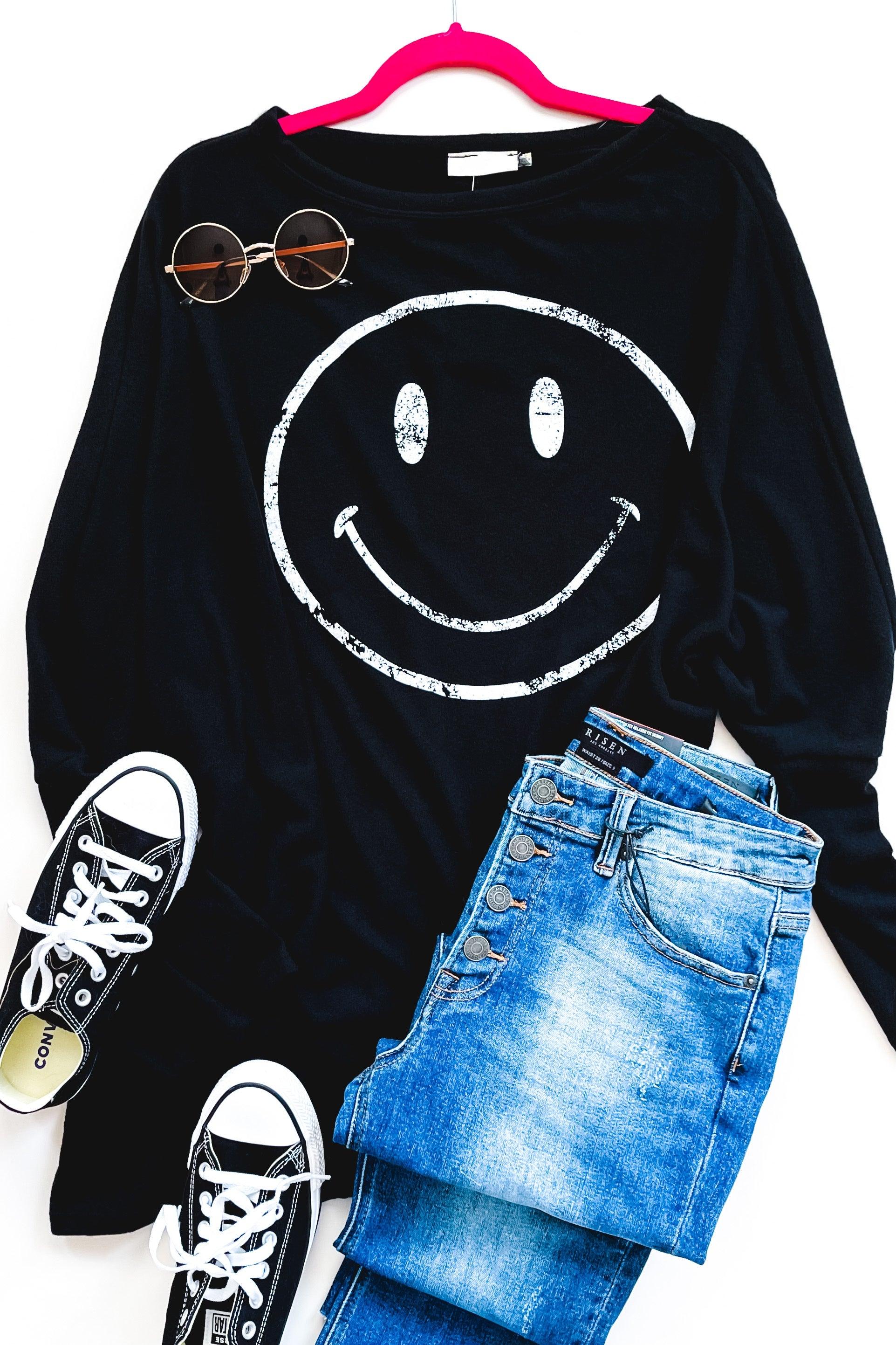 All Smiles Asymmetrical Tunic Top - Atomic Wildflower