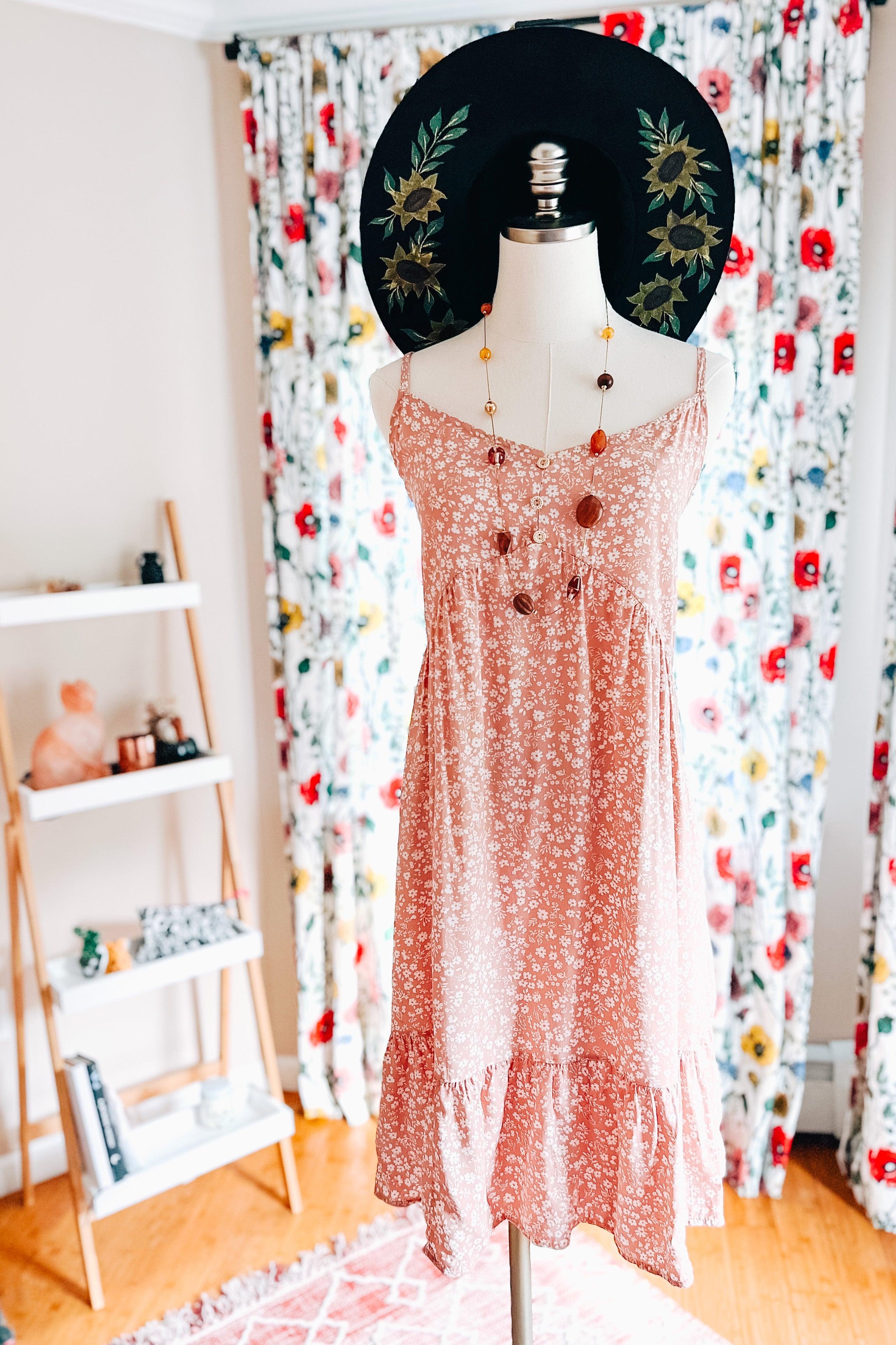 Flower Season Sleeveless Tank Dress - Atomic Wildflower