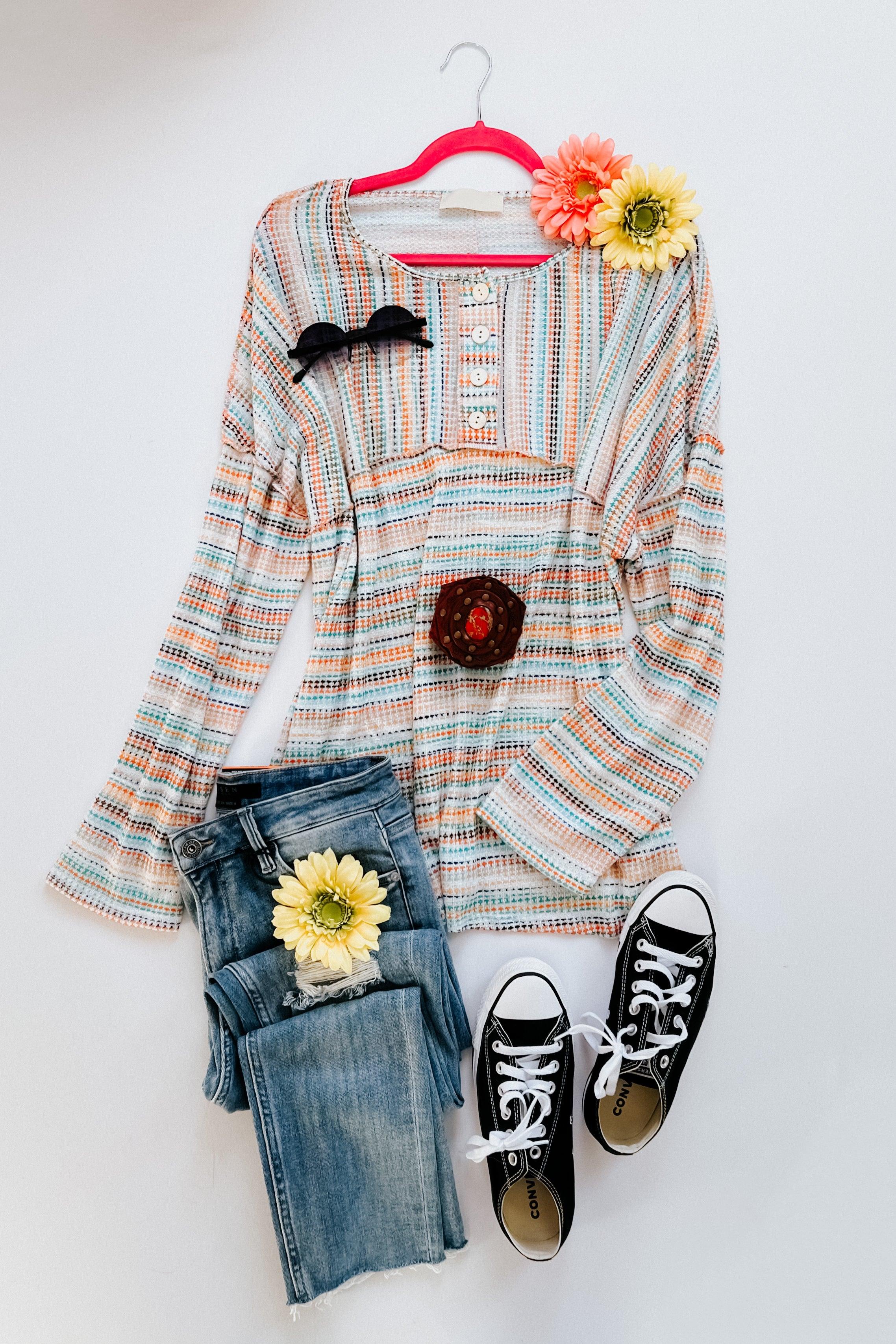 Taking Sides Top - Atomic Wildflower