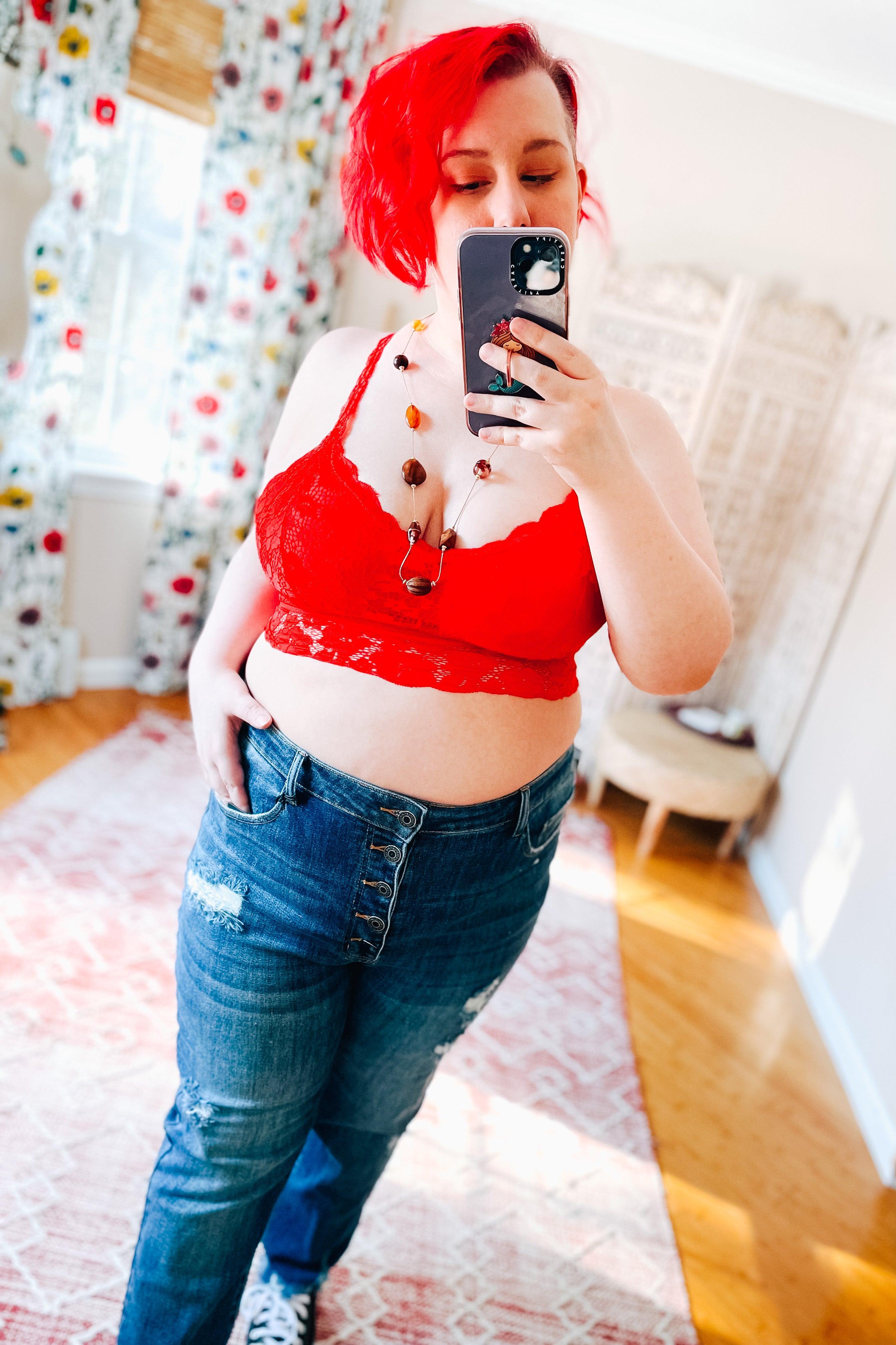 These Dreams Lace Bralette • Red - Atomic Wildflower