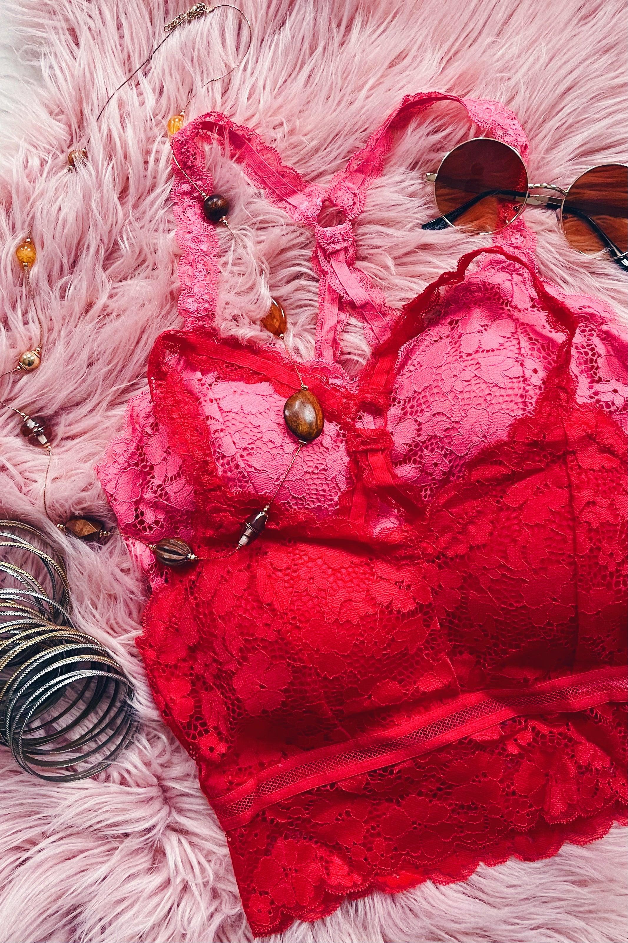 These Dreams Lace Bralette • Red - Atomic Wildflower