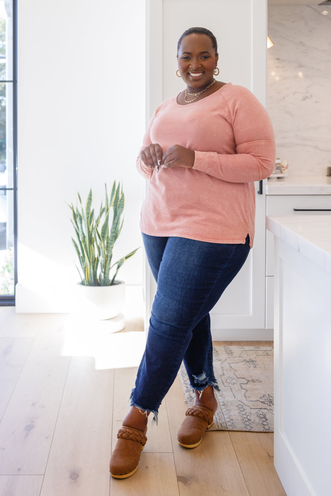 Fun Beginnings Raglan Top • Dusty Mauve