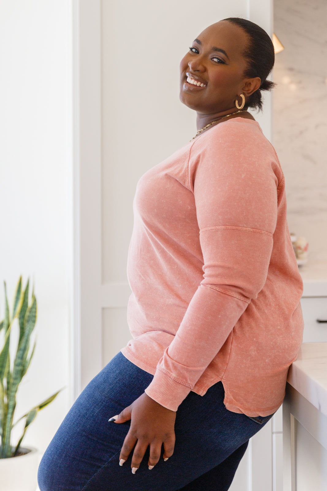 Fun Beginnings Raglan Top • Dusty Mauve