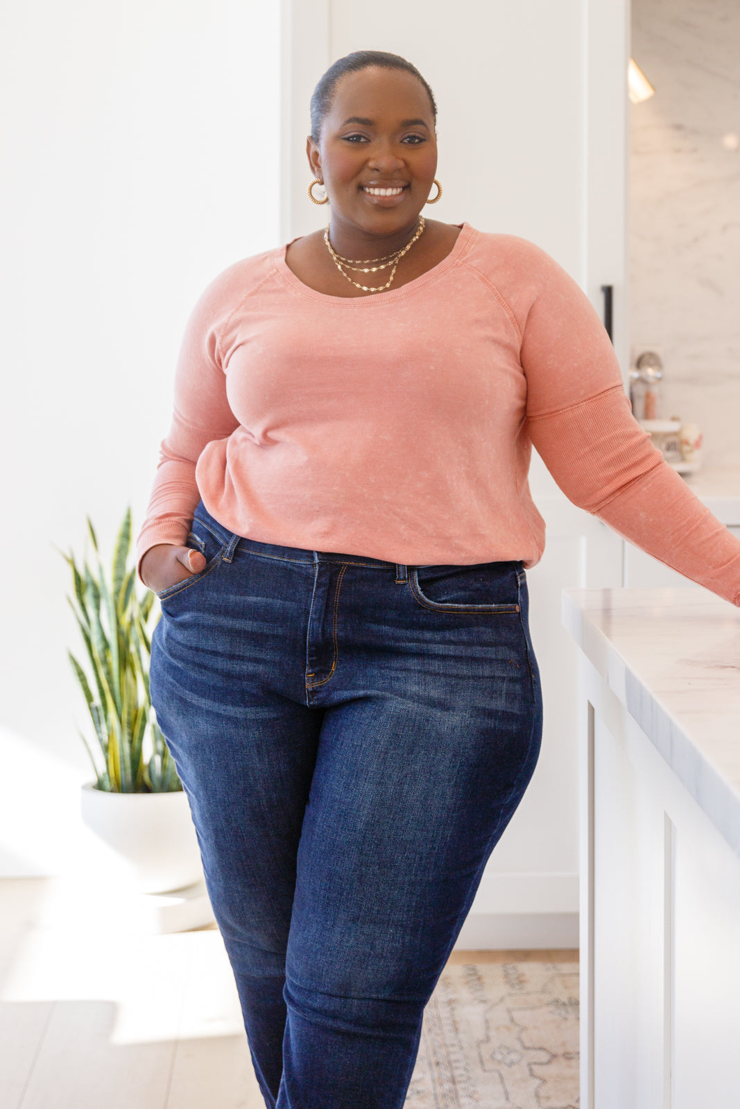 Fun Beginnings Raglan Top • Dusty Mauve