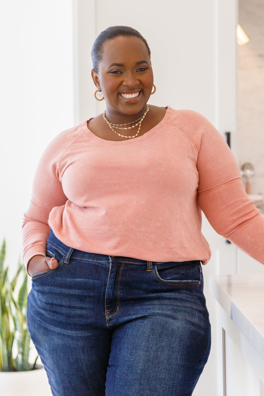 Fun Beginnings Raglan Top • Dusty Mauve