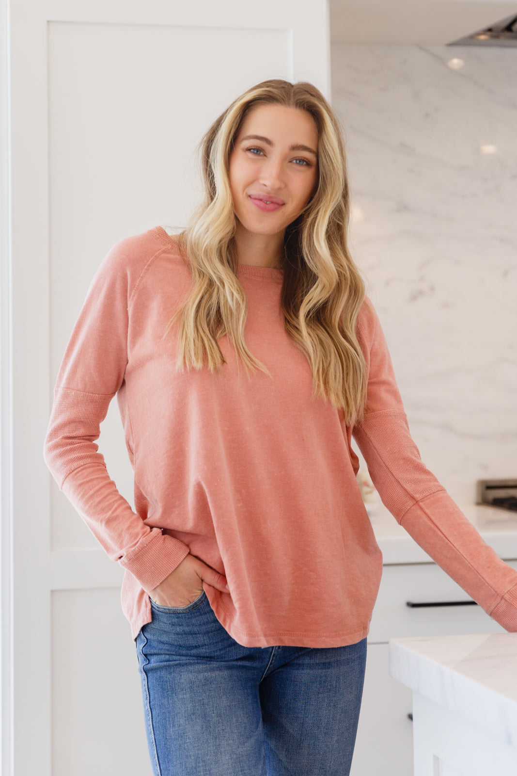 Fun Beginnings Raglan Top • Dusty Mauve