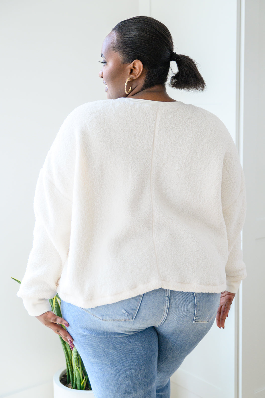 Fuzzy Cuddles Sweater • Off White