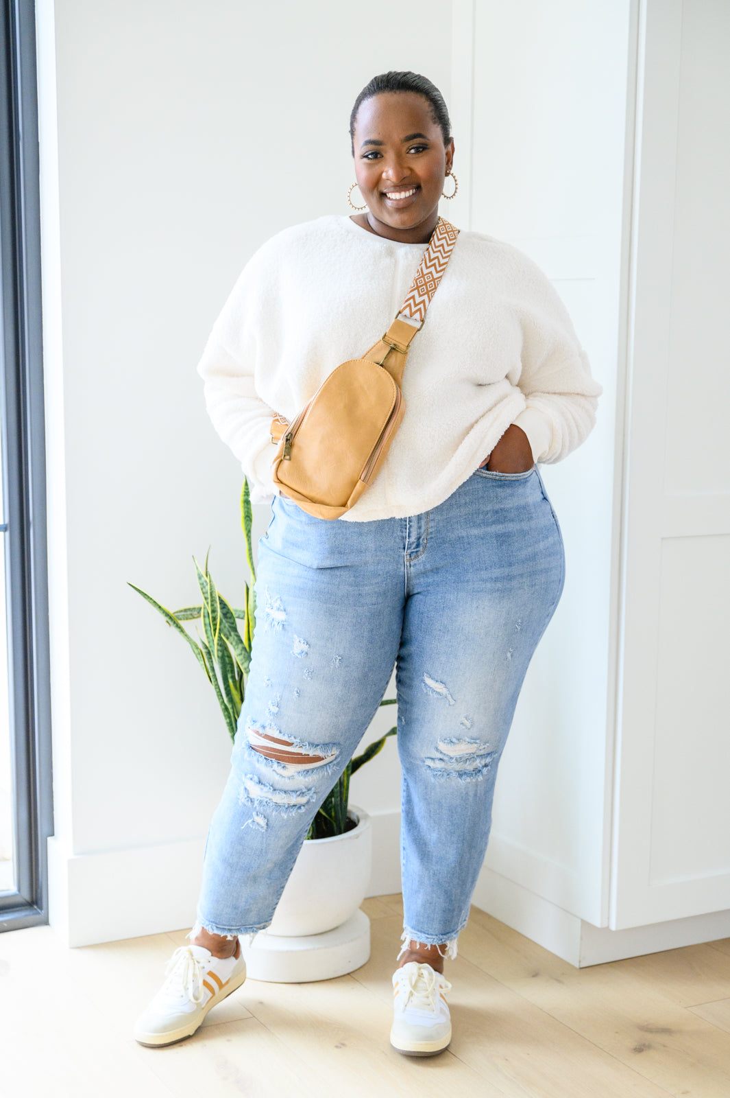 Fuzzy Cuddles Sweater • Off White