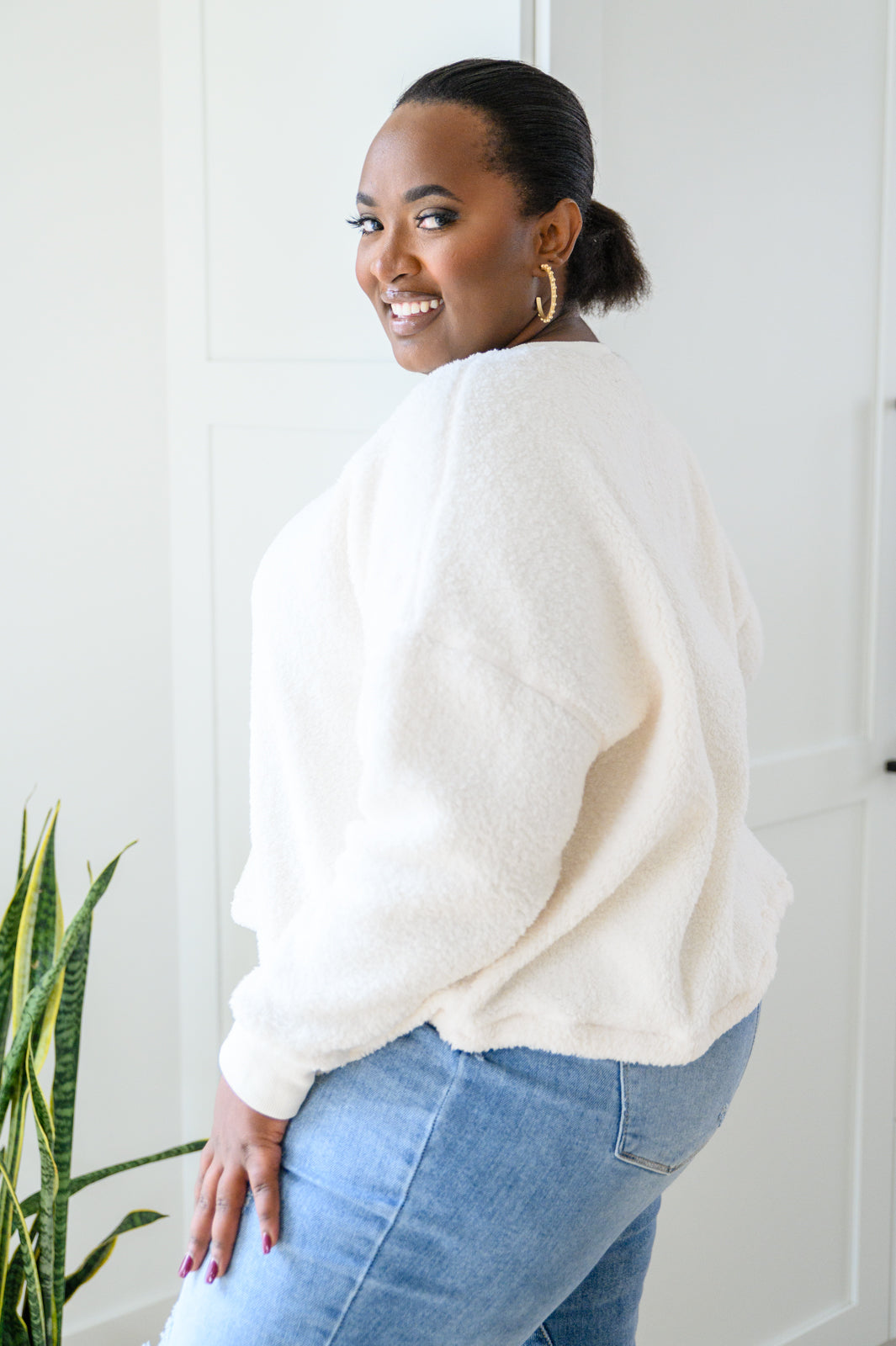 Fuzzy Cuddles Sweater • Off White