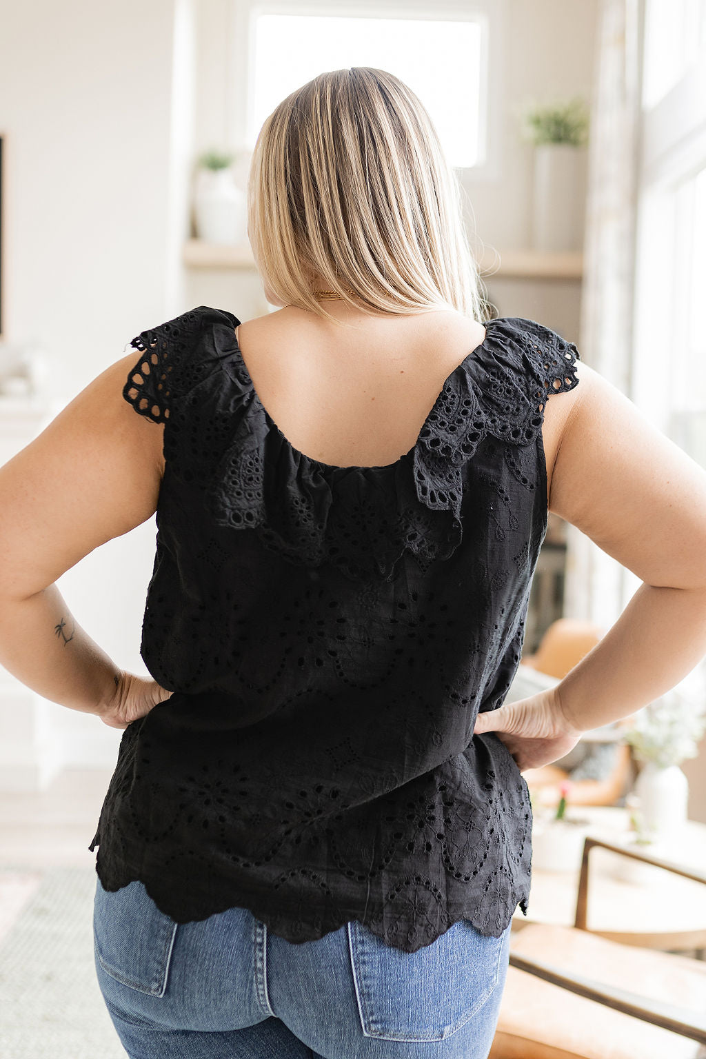 Parisian Stroll Lace Blouse • Black - Atomic Wildflower