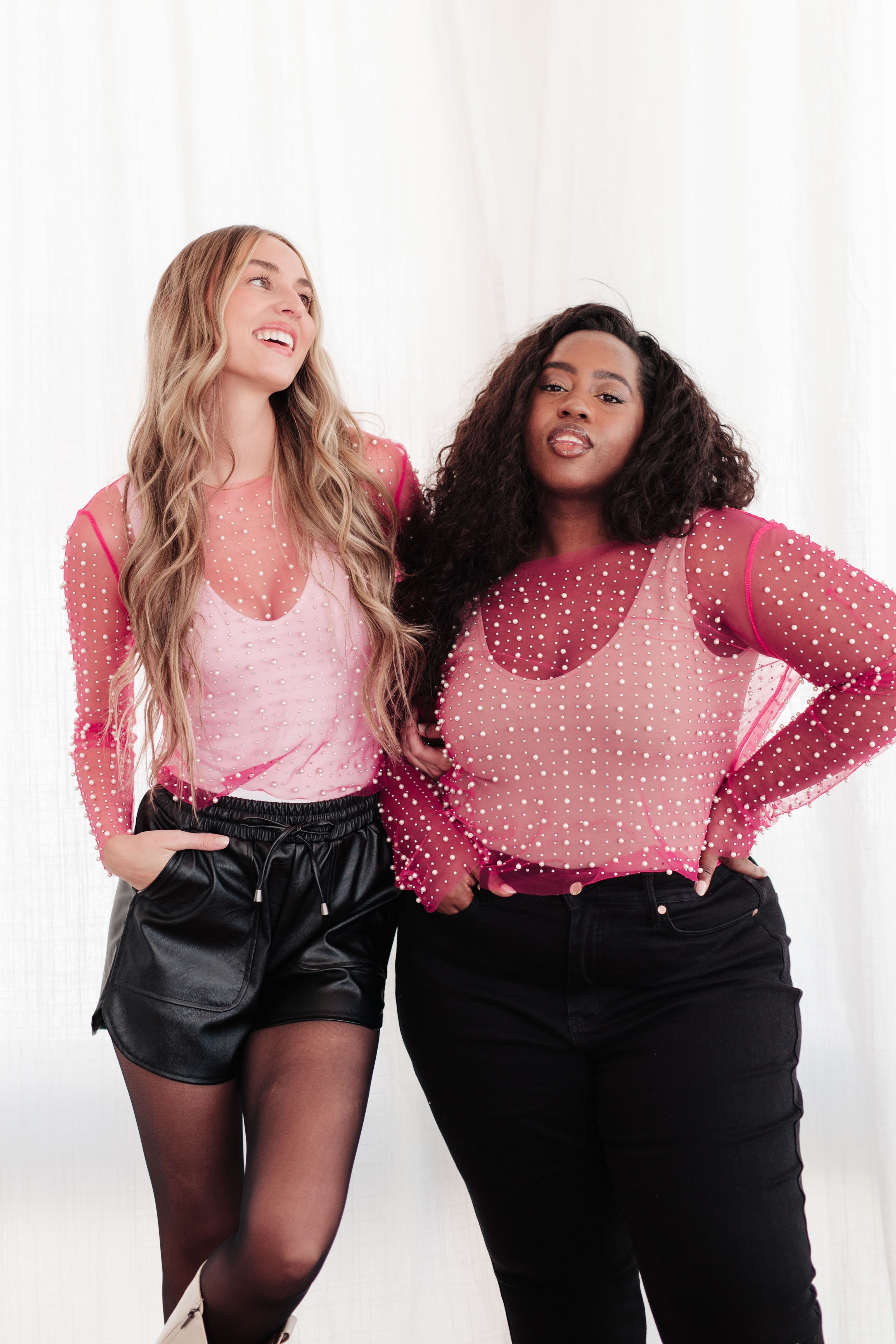 Pearl Diver Layering Top • Pink