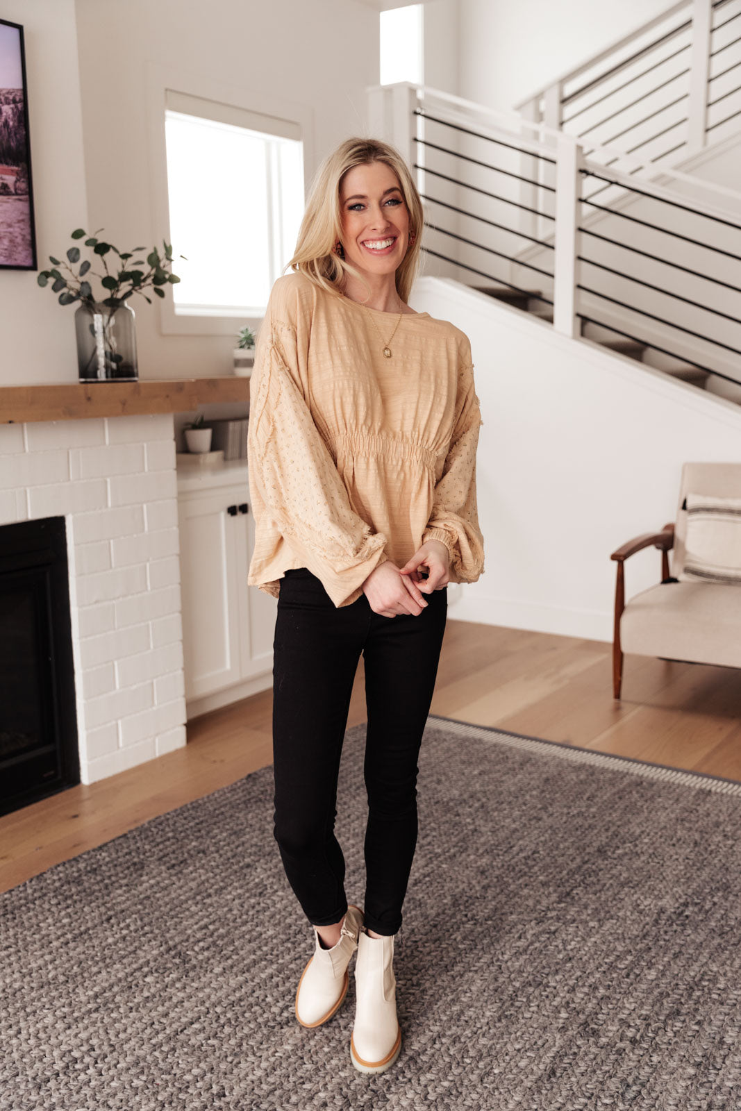 Streets of Prague Top • Peach - Atomic Wildflower