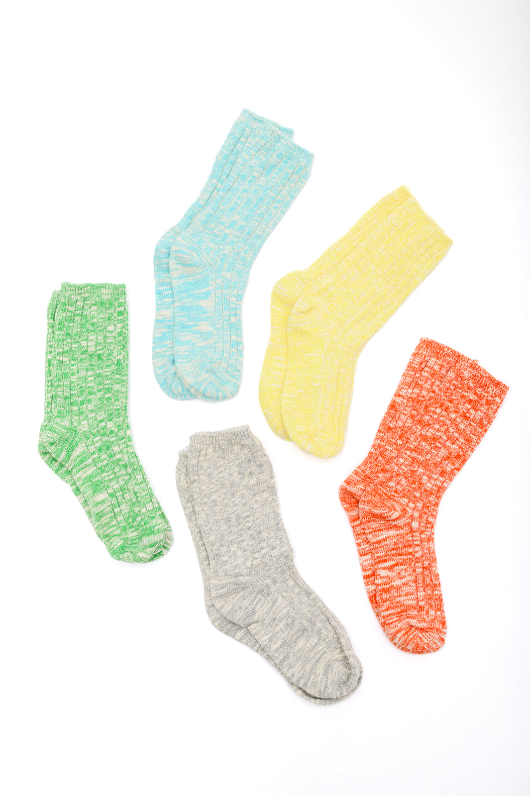Sweet Socks Heathered Scrunch Socks - Atomic Wildflower