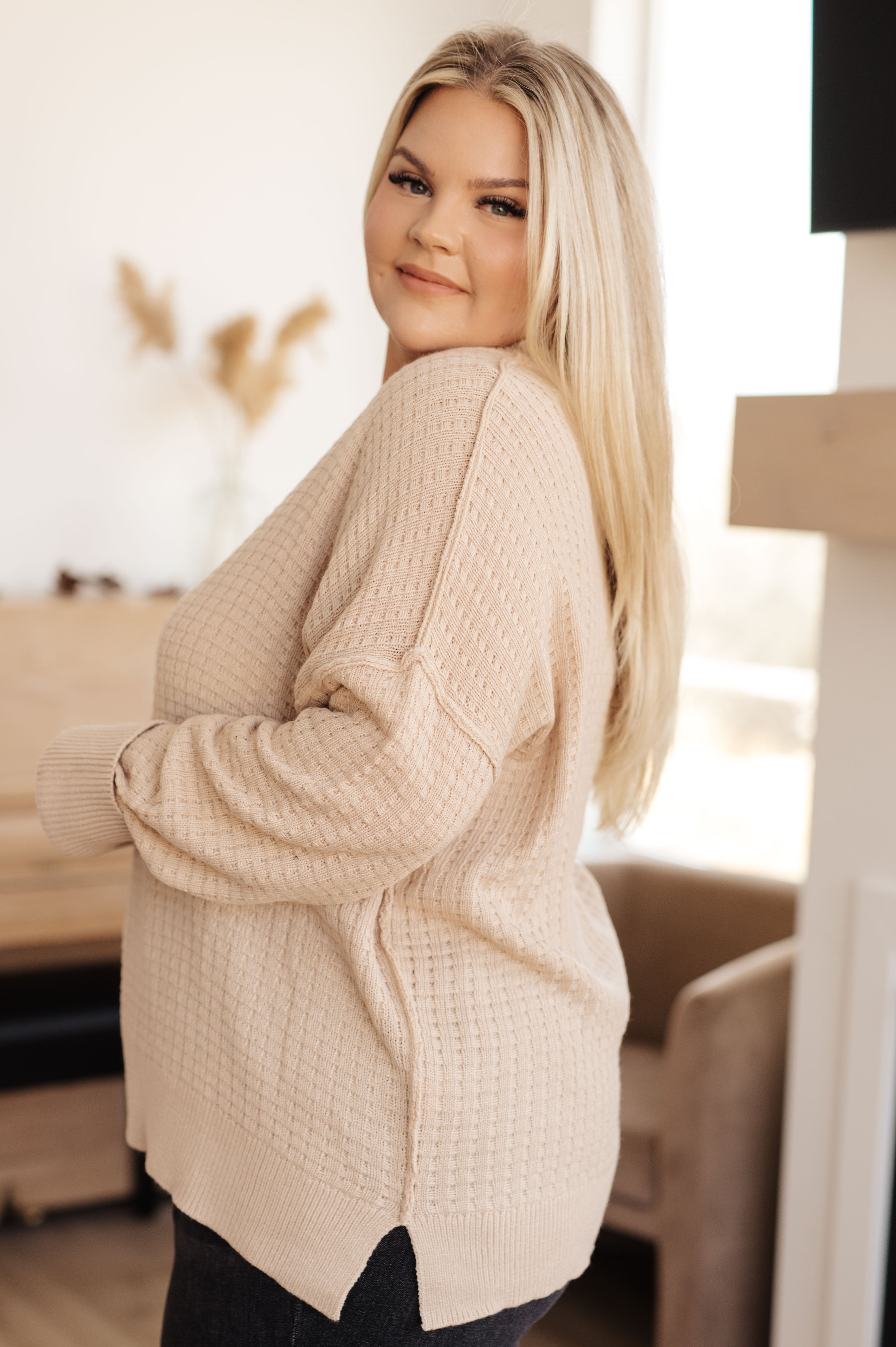 Terrifically Textured Sweater • Mocha