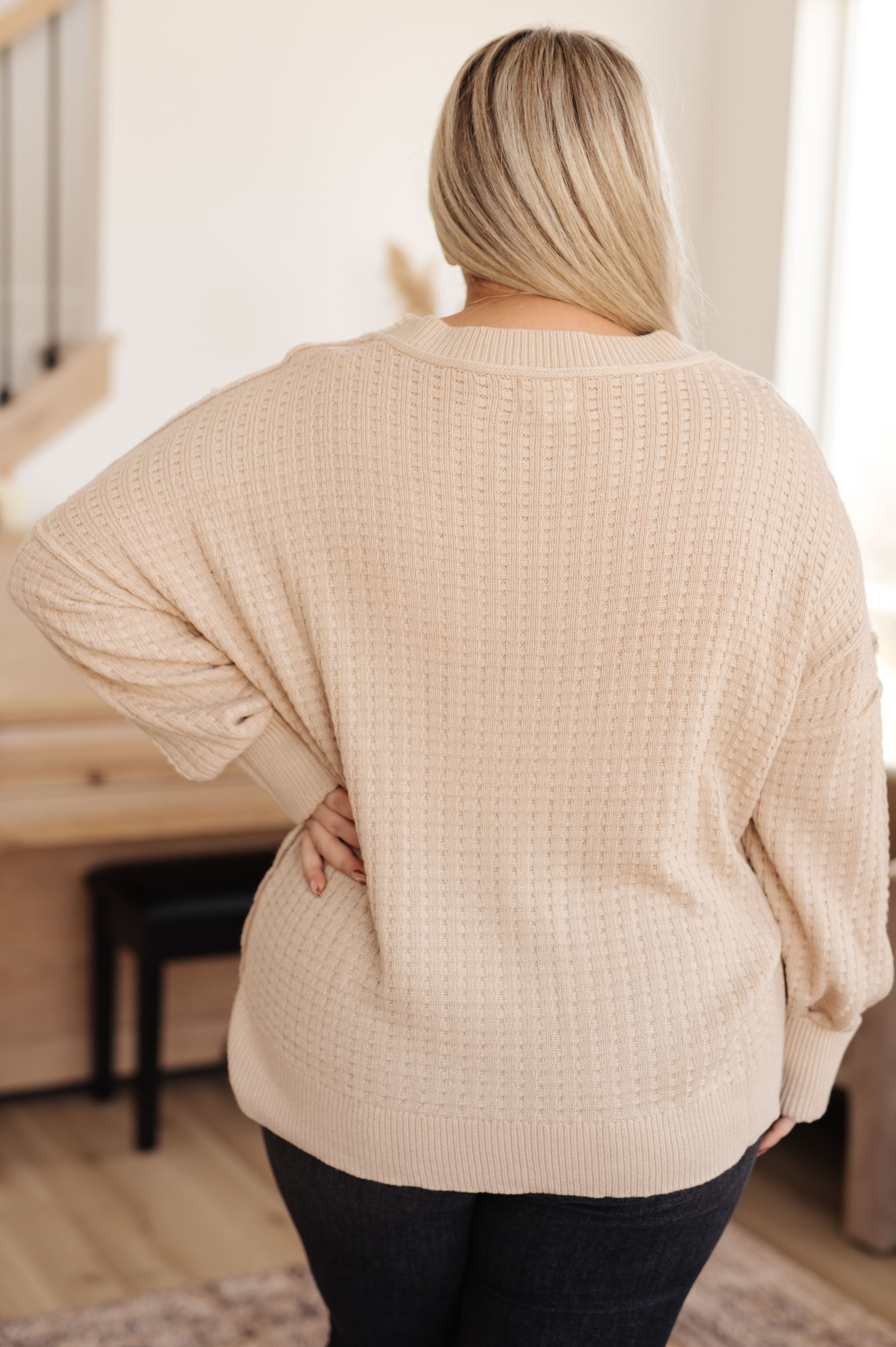 Terrifically Textured Sweater • Mocha