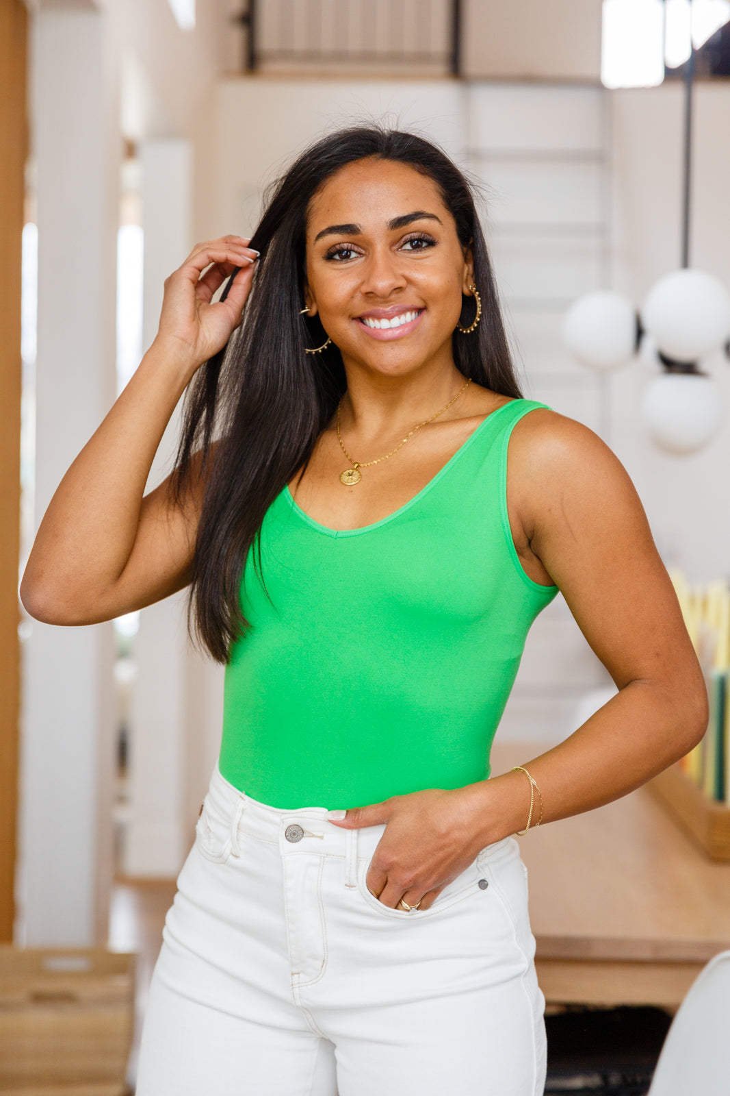 The Basics Bodysuit • Green - Atomic Wildflower