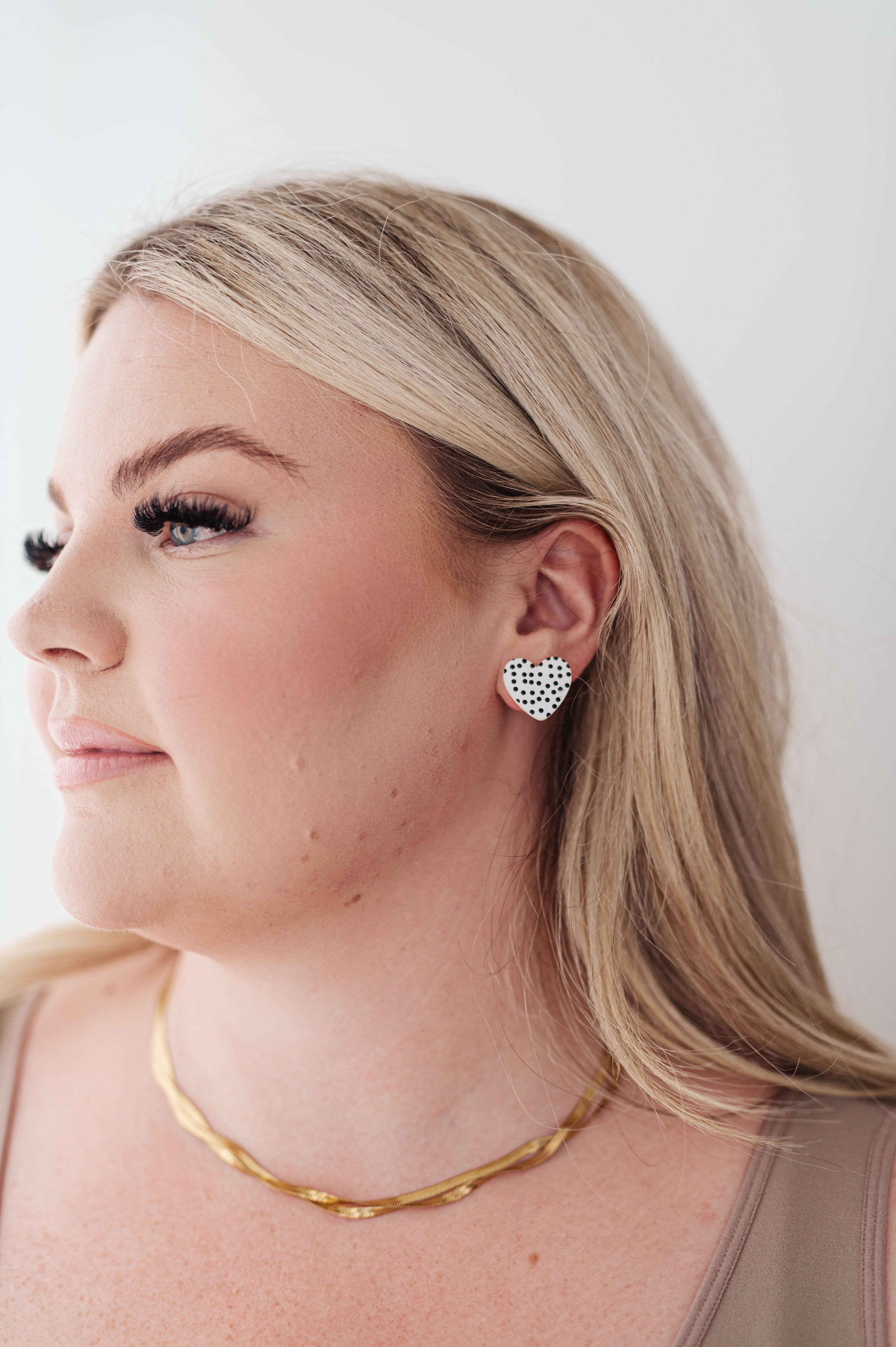 Triple Hearts Studs • Animal