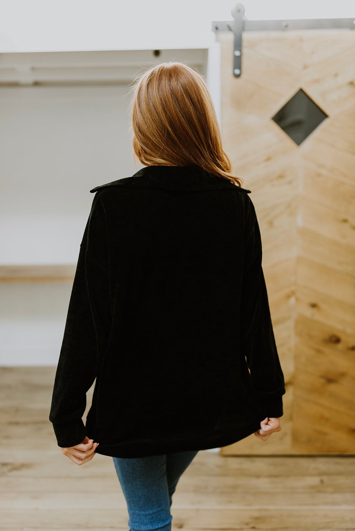 Warm-Hearted Chenille Shacket • Black