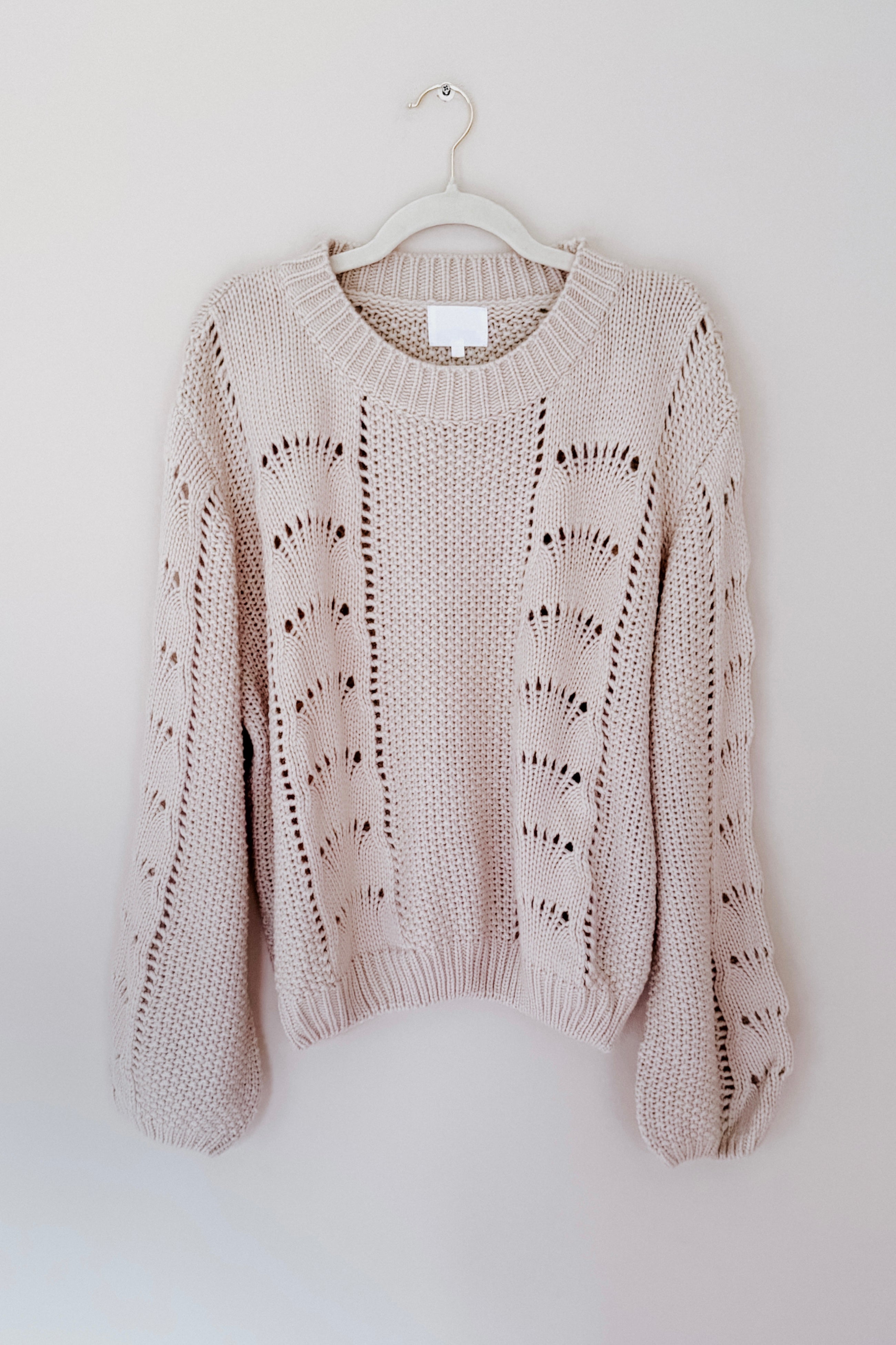 Vanilla Skies Crochet Pullover