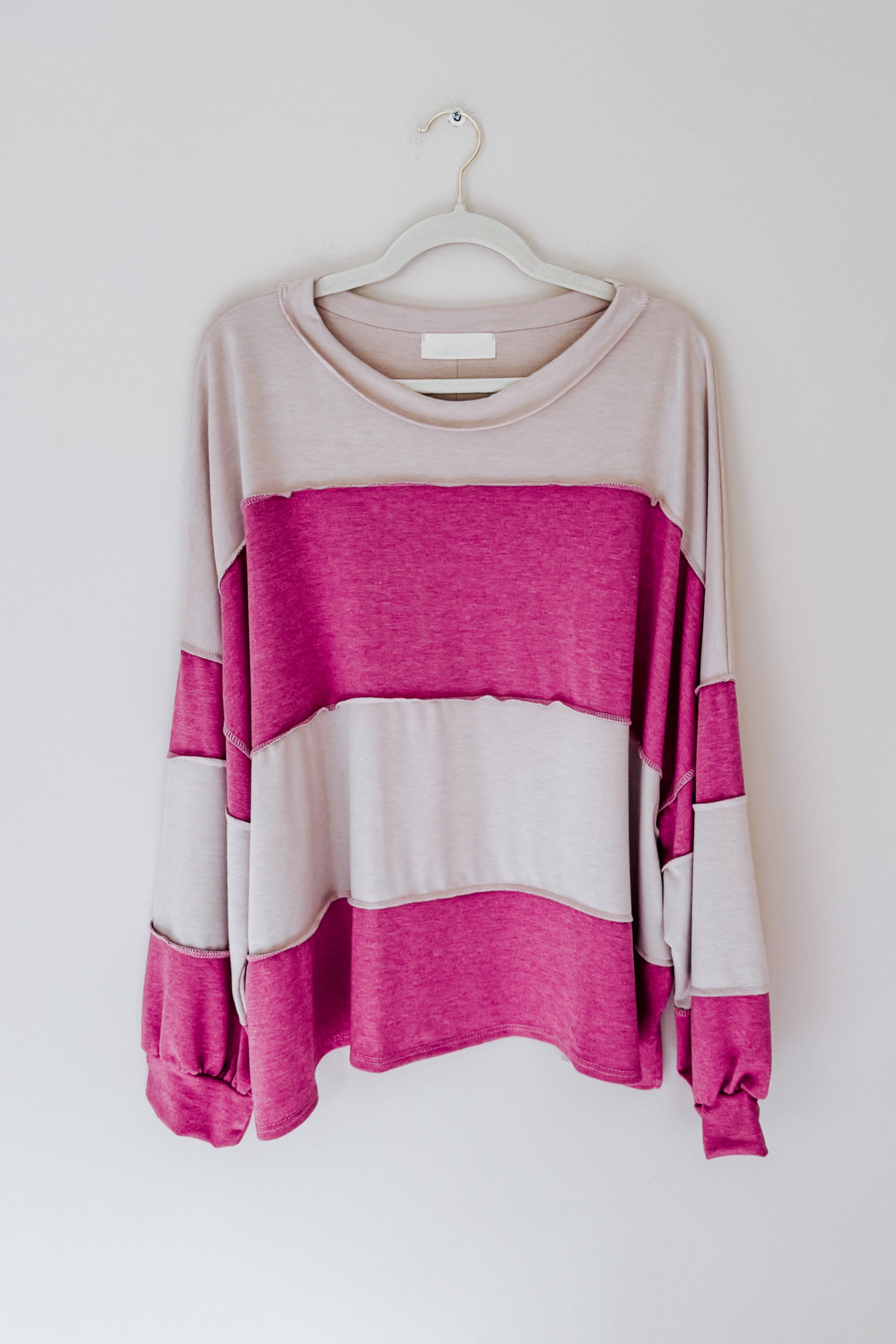 At the Block Party Pullover • Magenta