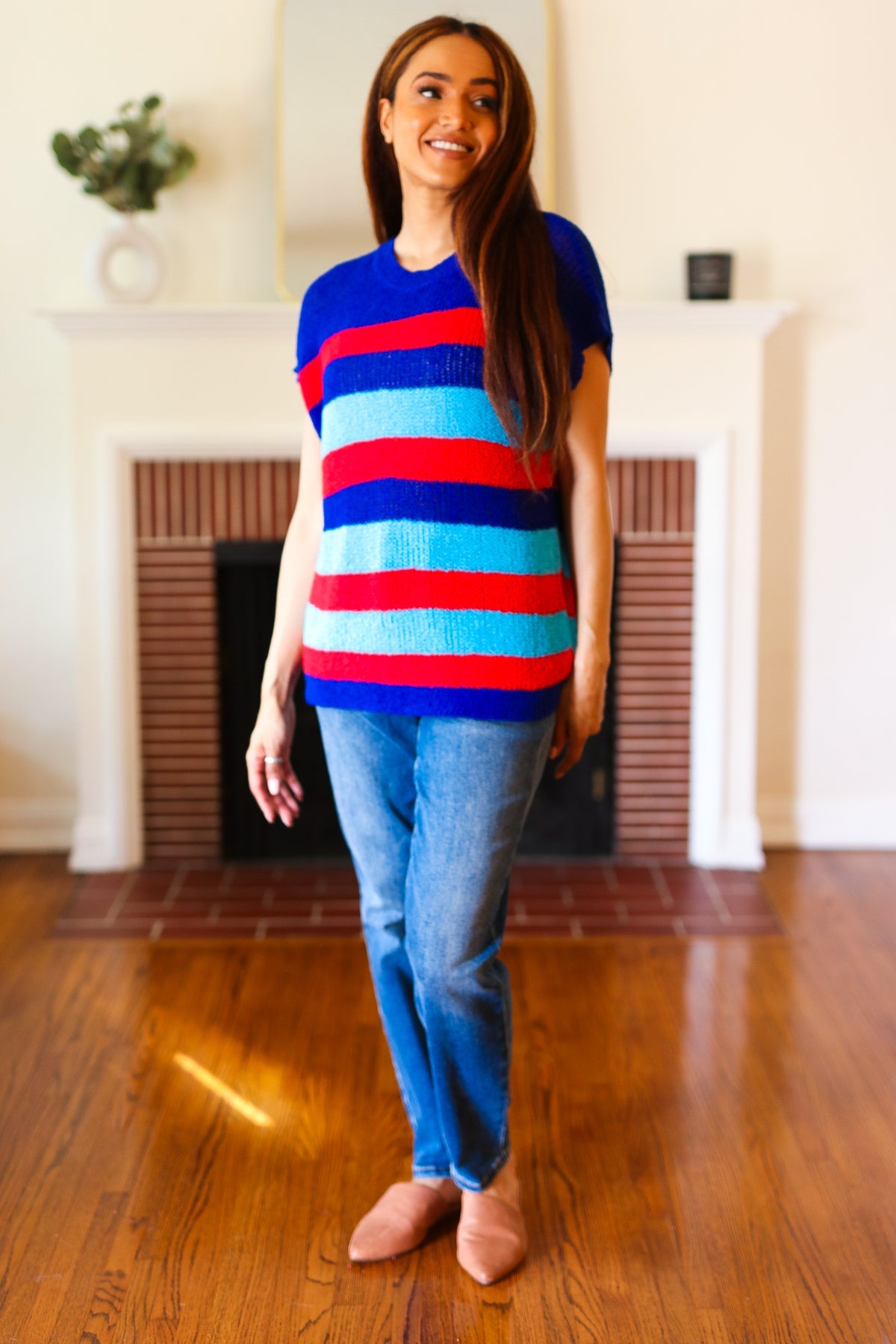 Forget Me Not Short Sleeve Dolman Sweater