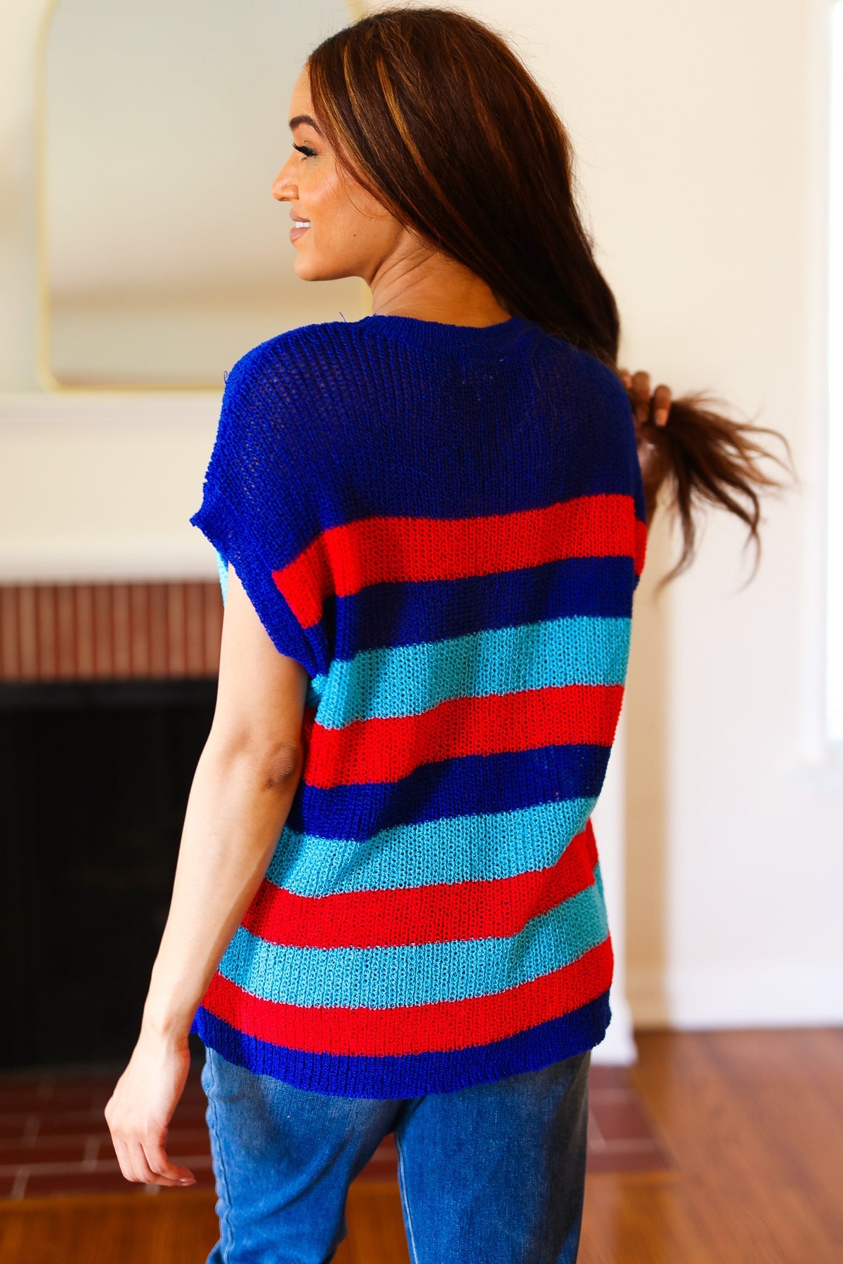 Forget Me Not Short Sleeve Dolman Sweater