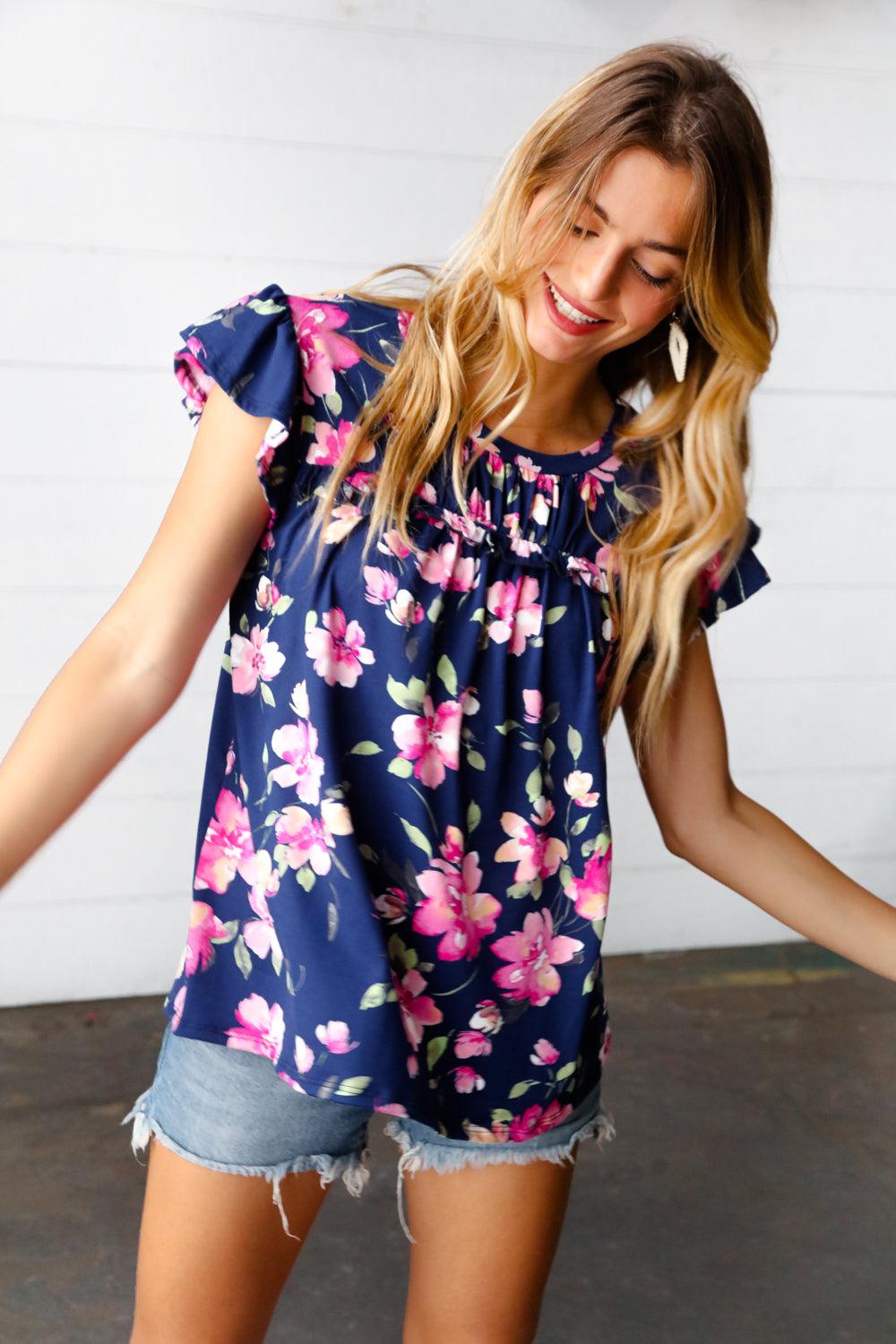 It’s Fate Frilled Short Sleeve Top