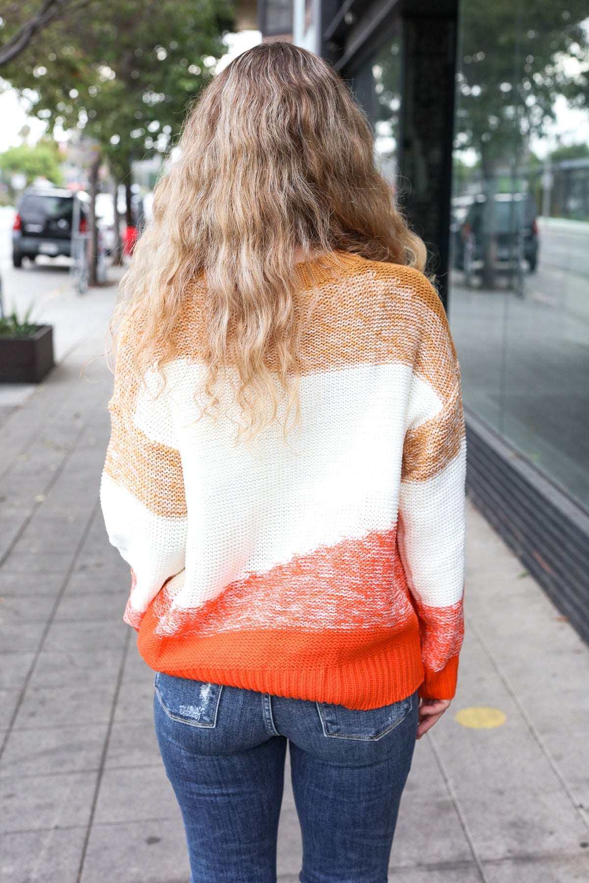 Come Around Color Block Sweater