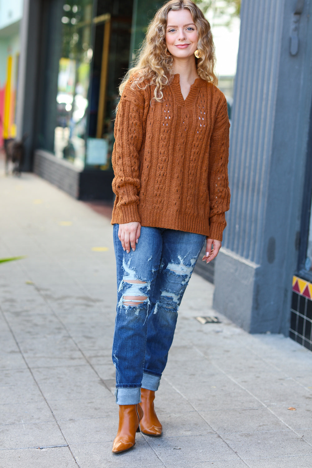 Can't Resist Cable Knit Pullover Sweater