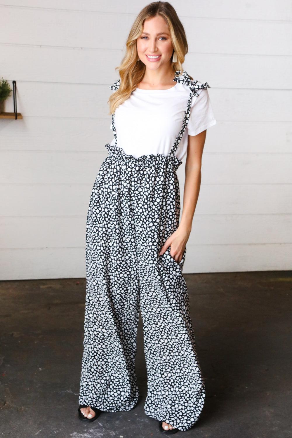 I Want It Wide Leg Frilled Jumpsuit - Atomic Wildflower