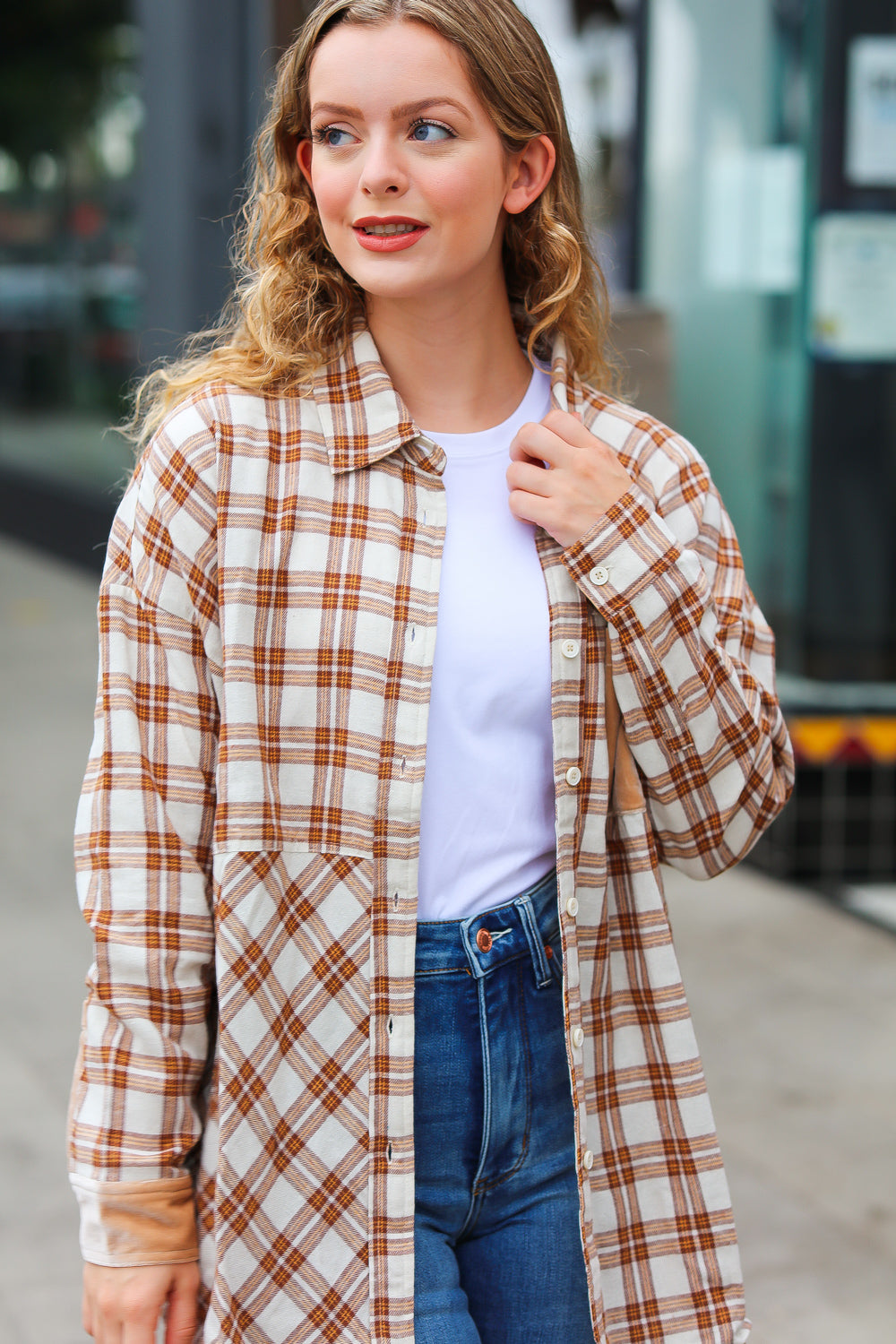 Eyes On You Plaid Button Down Top