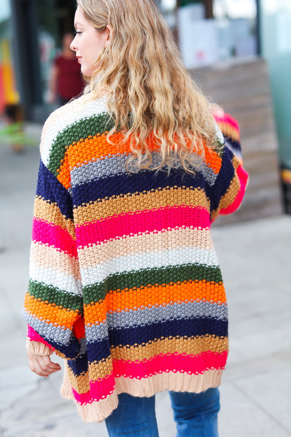 True Colors Crochet Chunky Oversized Cardigan