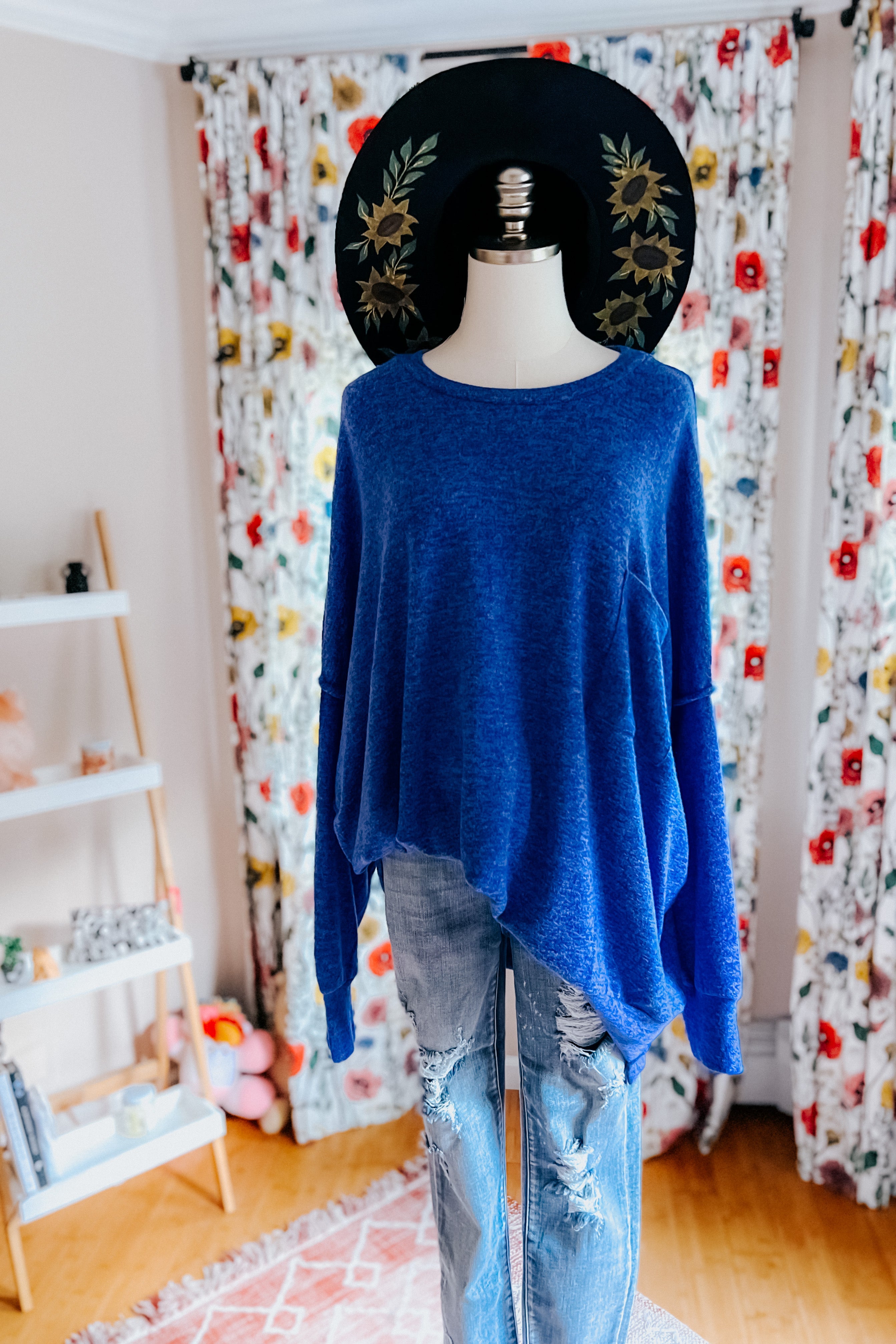 Now's The Time Mélange Sweater • Blue