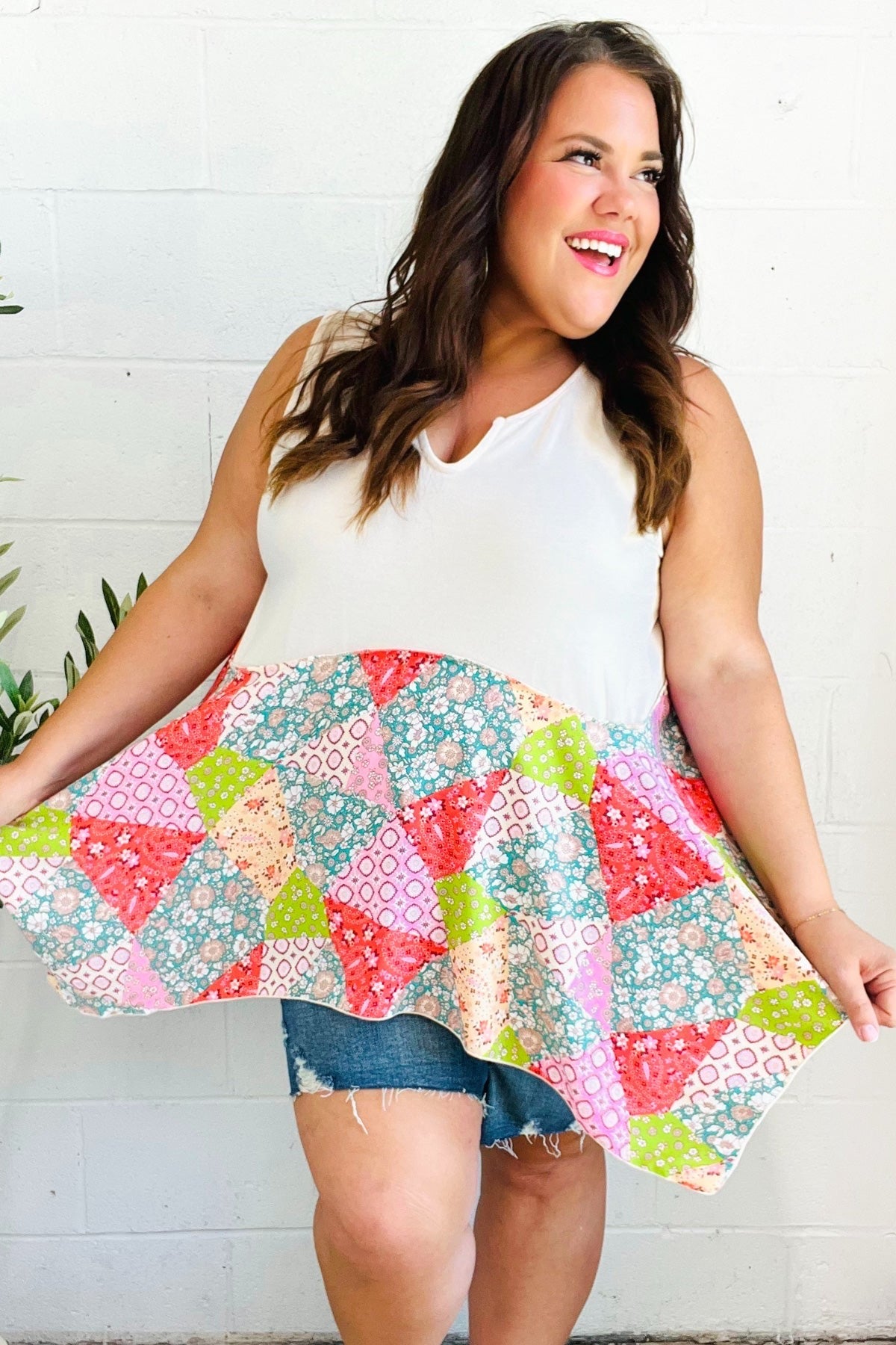 Feeling Femme Patchwork Top