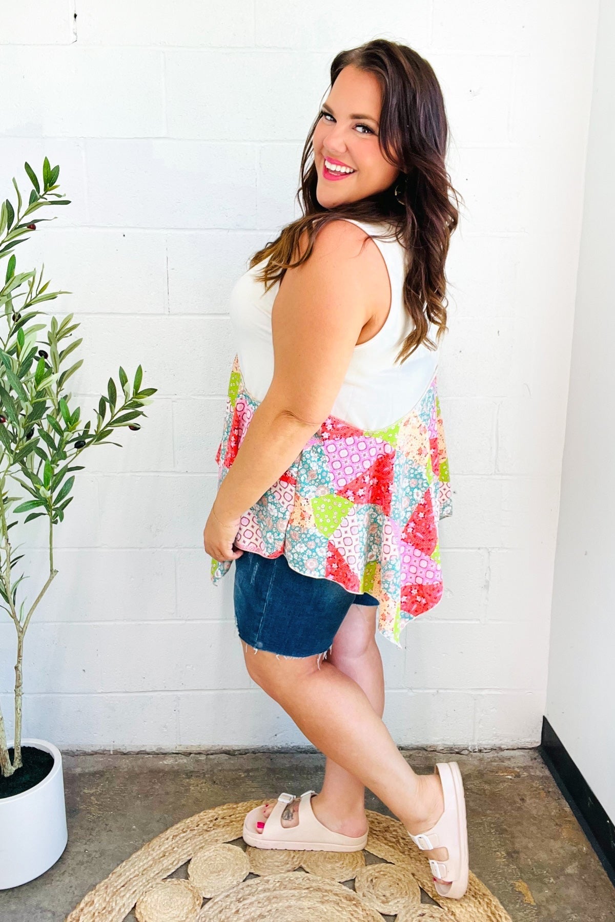 Feeling Femme Patchwork Top