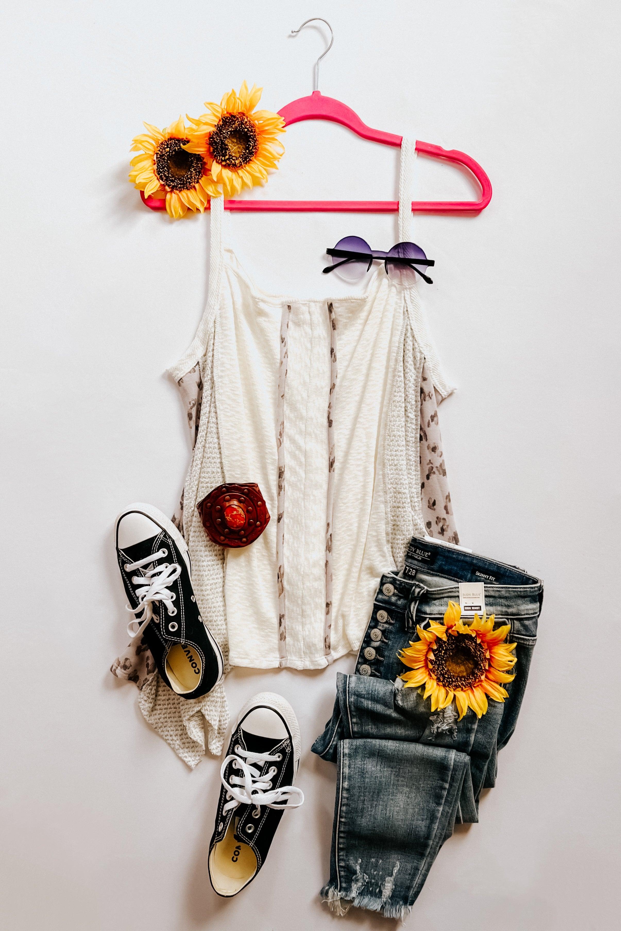 Bring The Whimsy Sleeveless Top - Atomic Wildflower