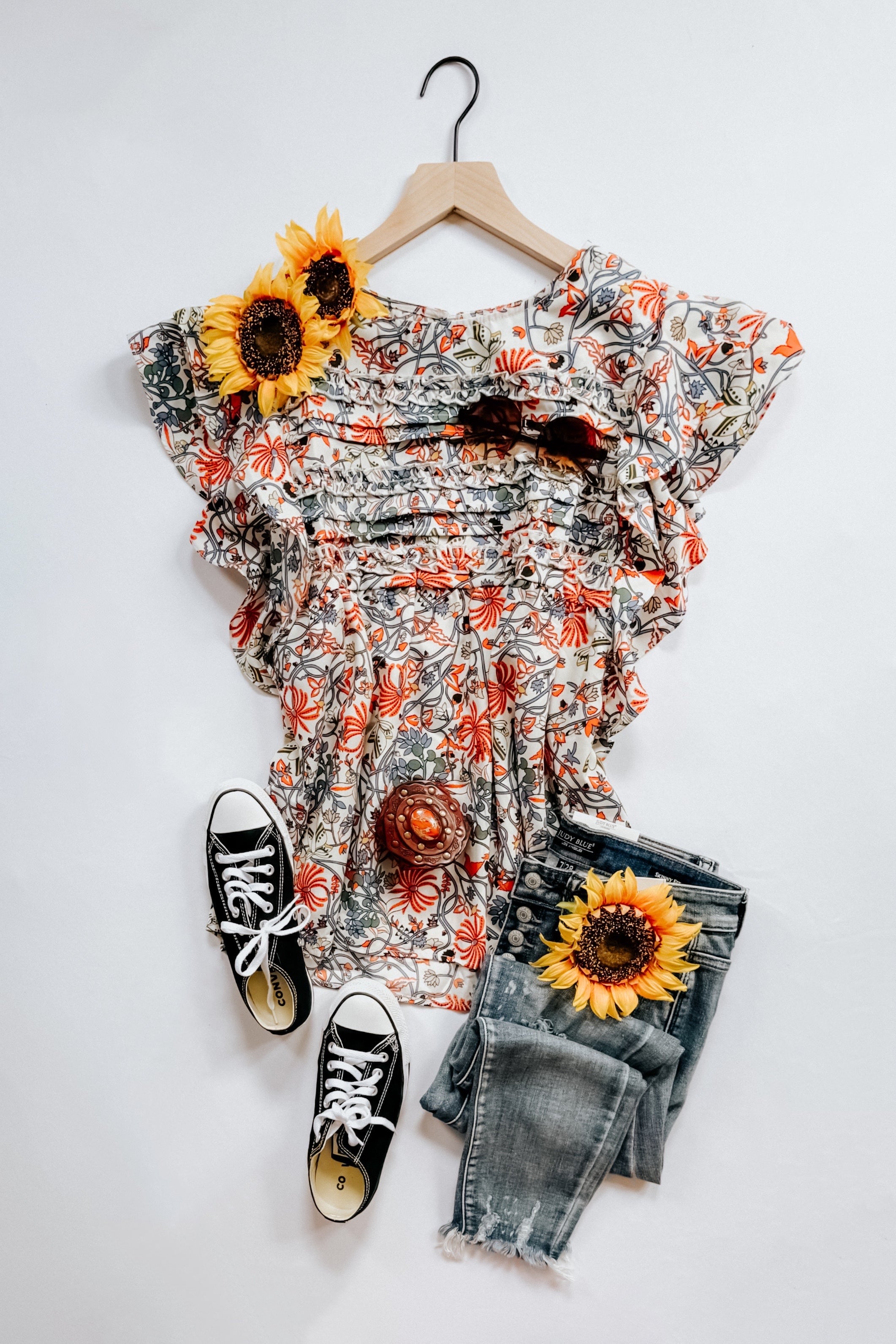 Something Peaceful Flutter Sleeve Blouse