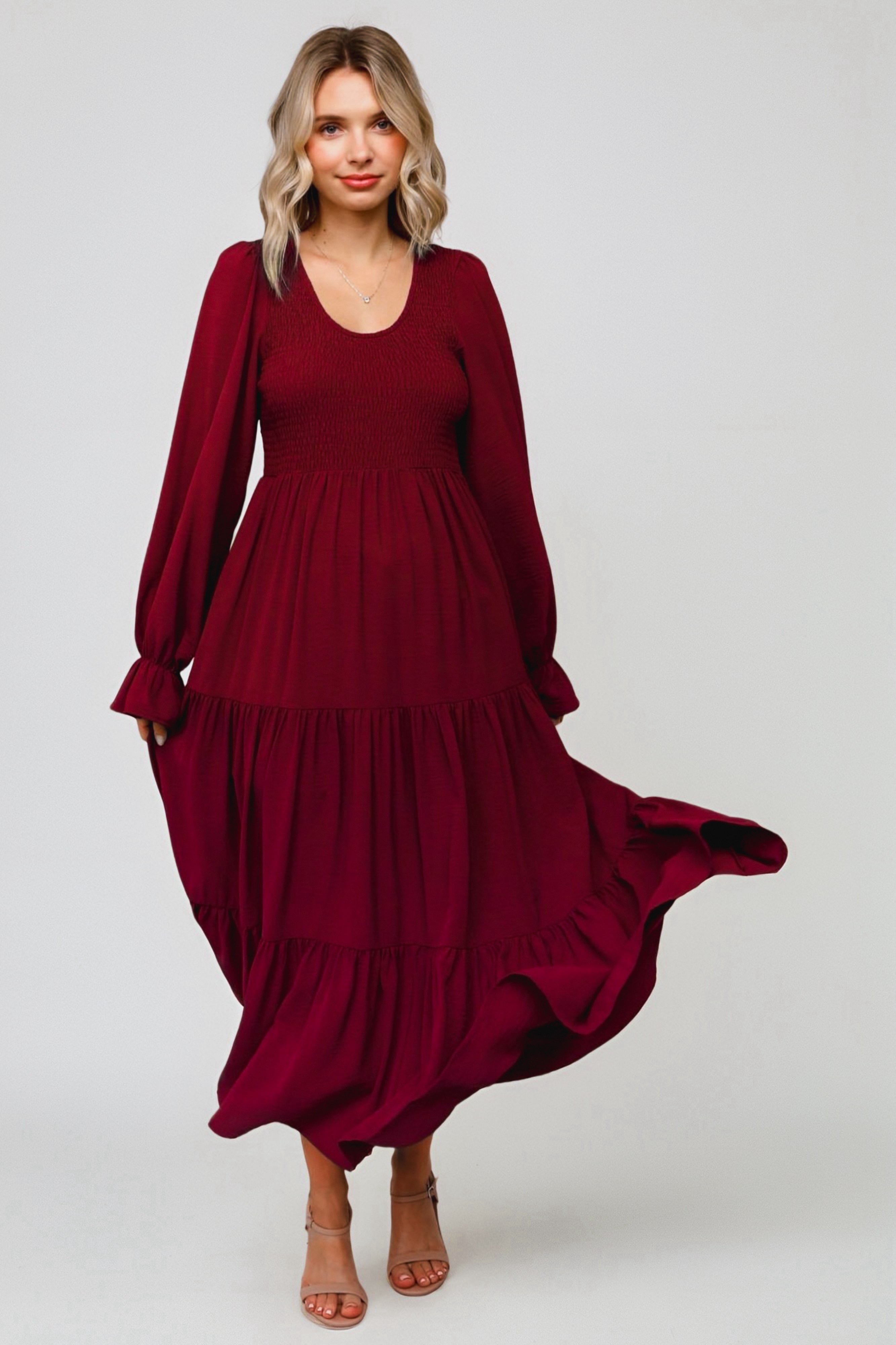 Magic Maxi Dress • Burgundy