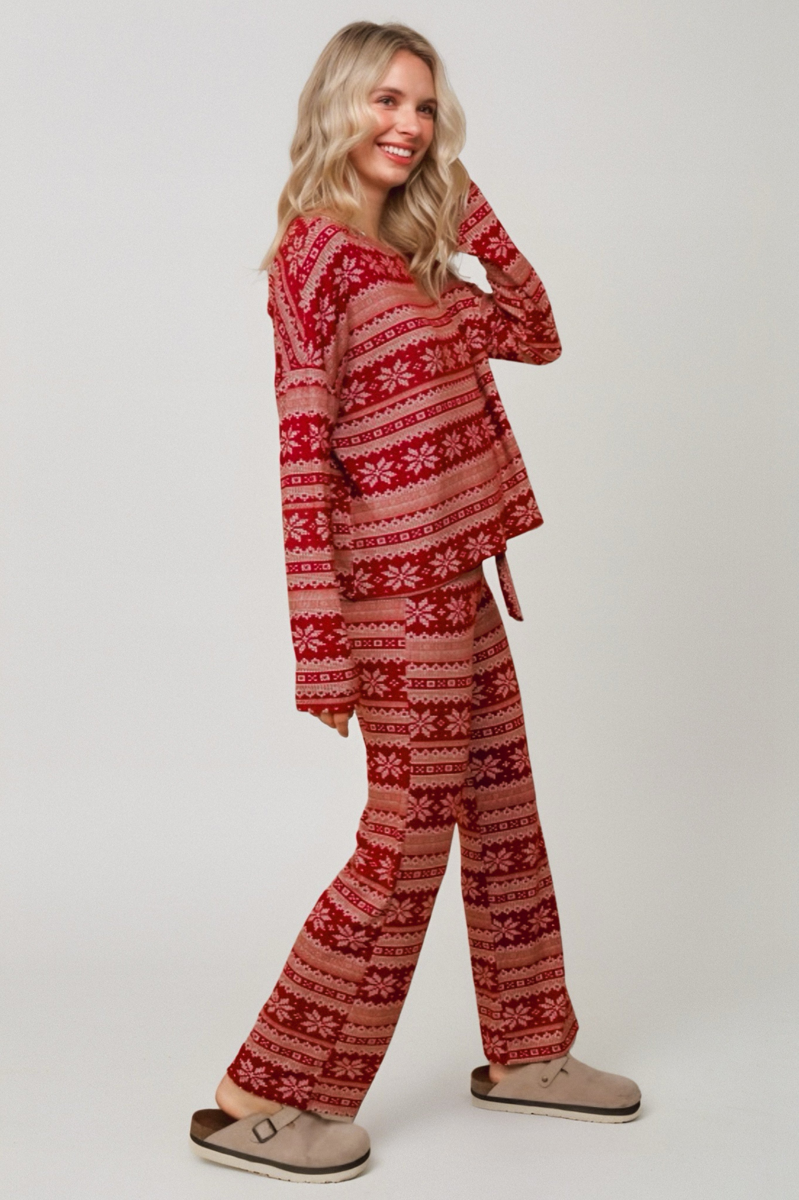Holiday Fair Isle Lounge Set • Red