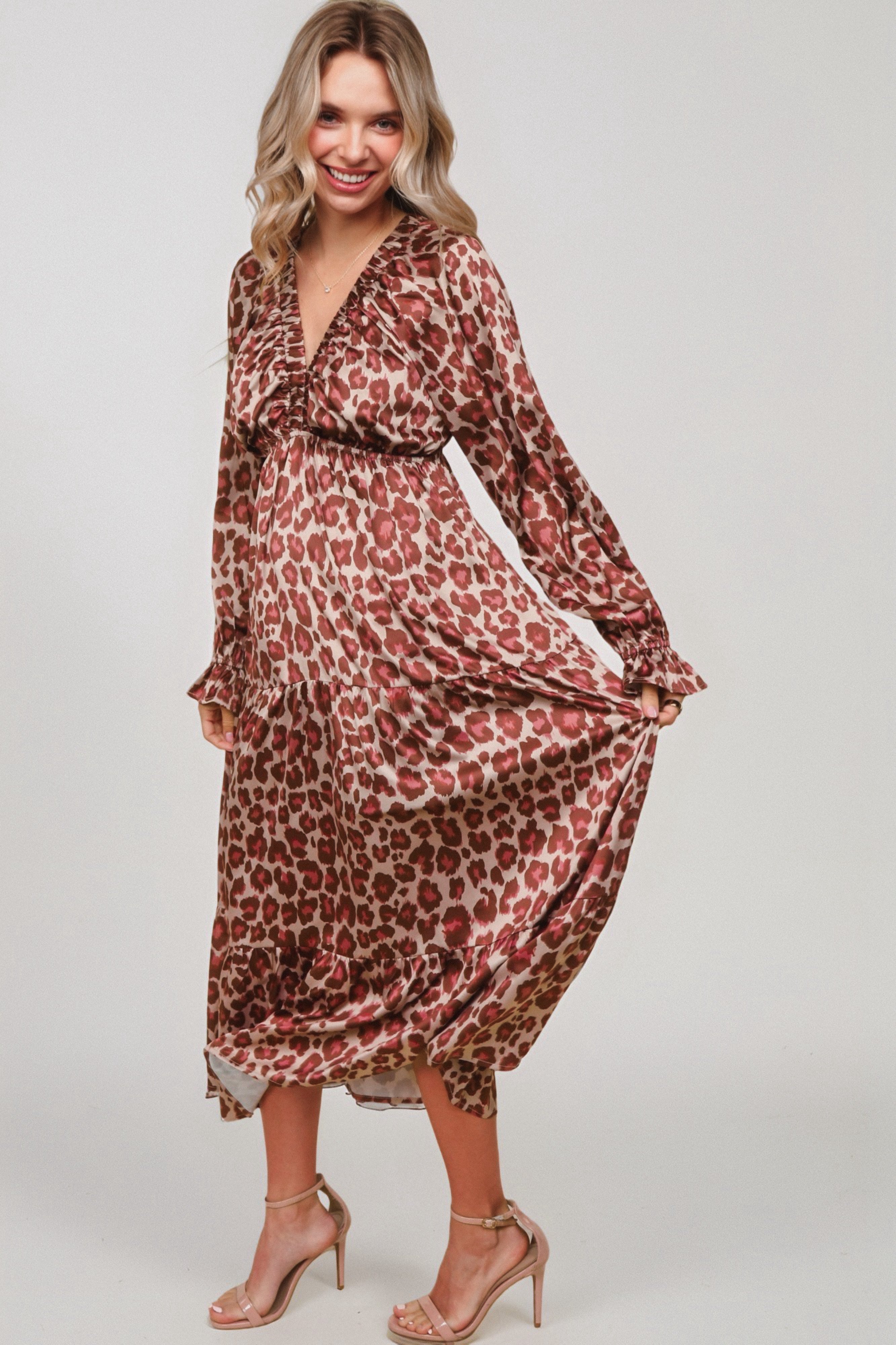 Wild Grace Leopard Maxi Dress