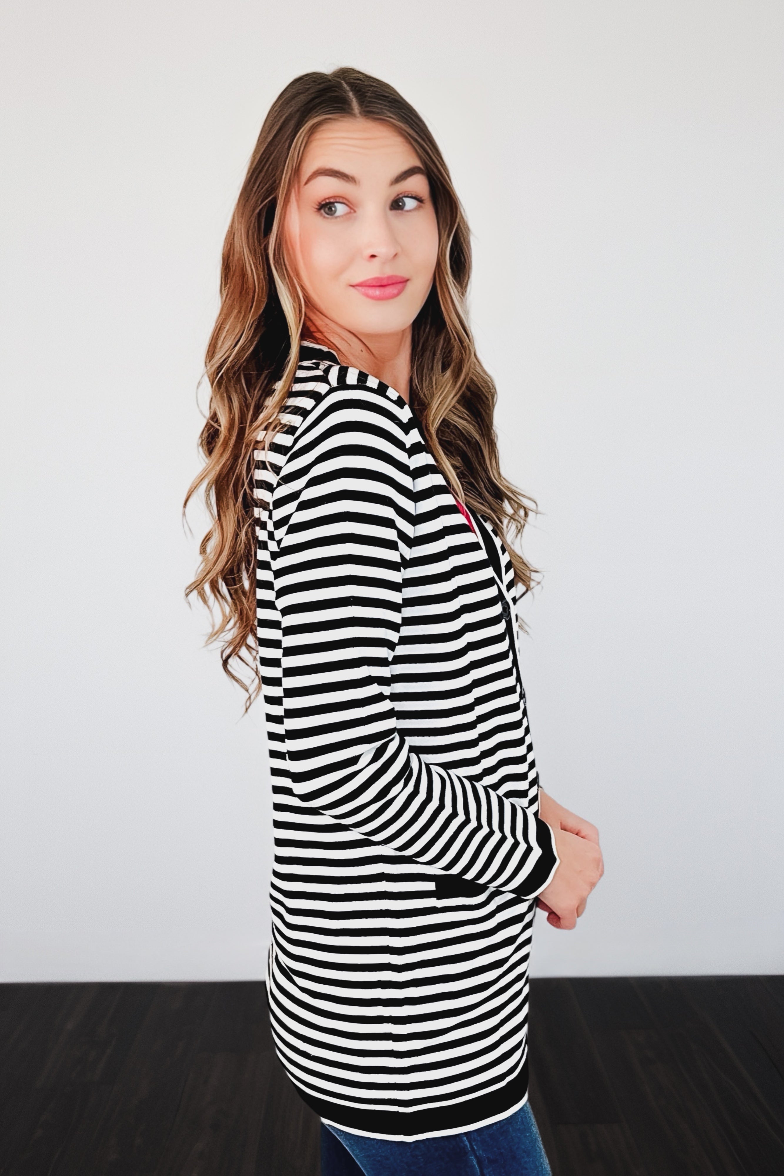 Finagle Your Way Striped Cardigan