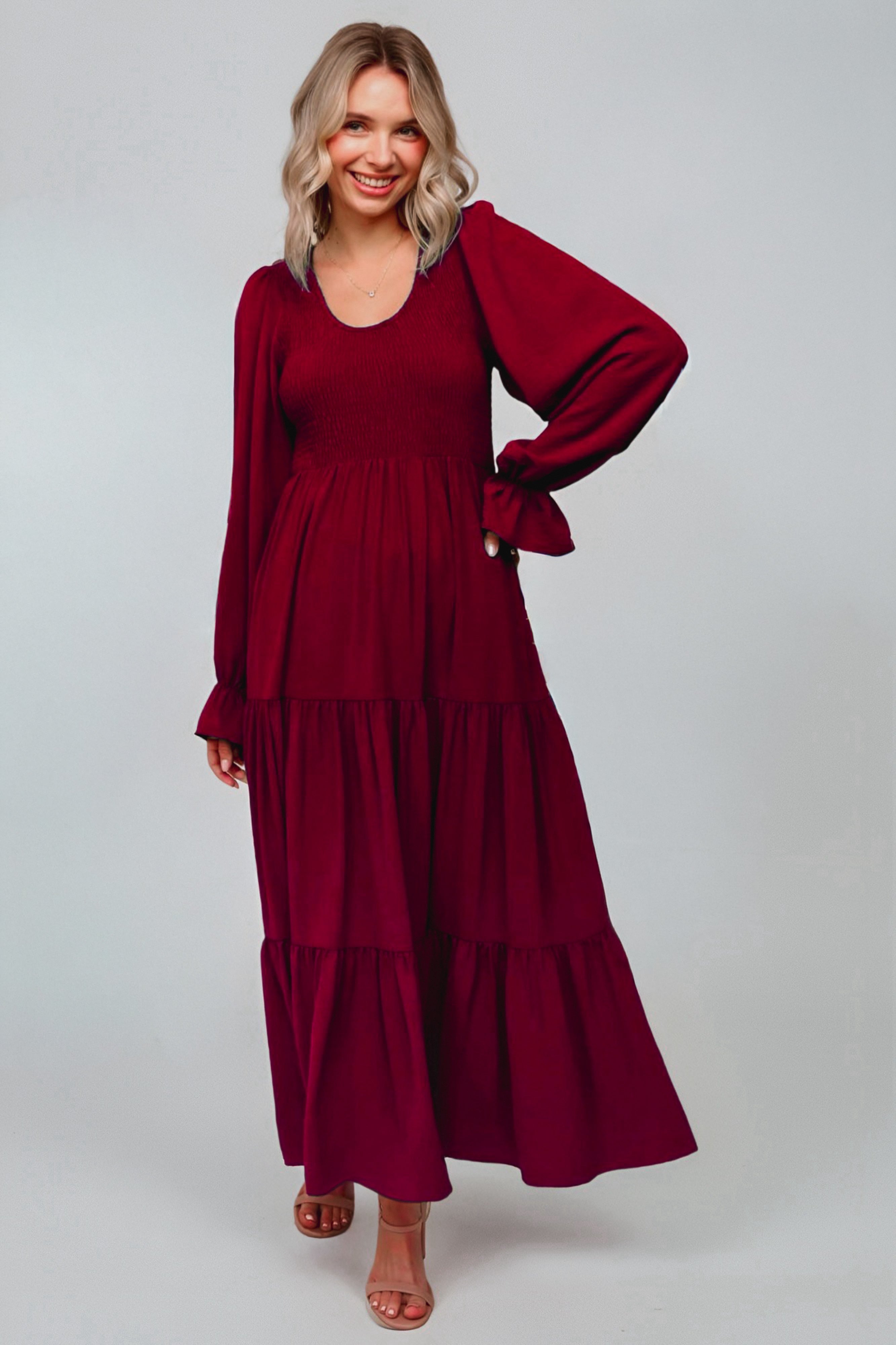 Magic Maxi Dress • Burgundy
